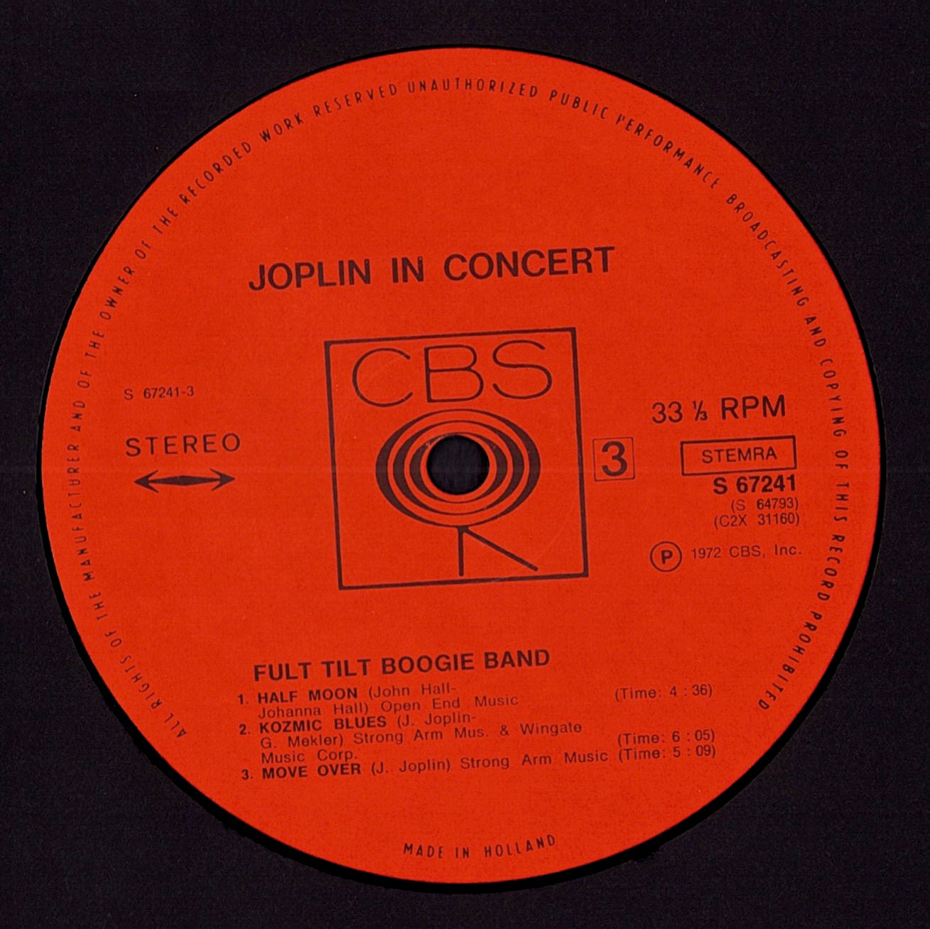 Janis Joplin - Joplin in Concert Vinyl 2LP