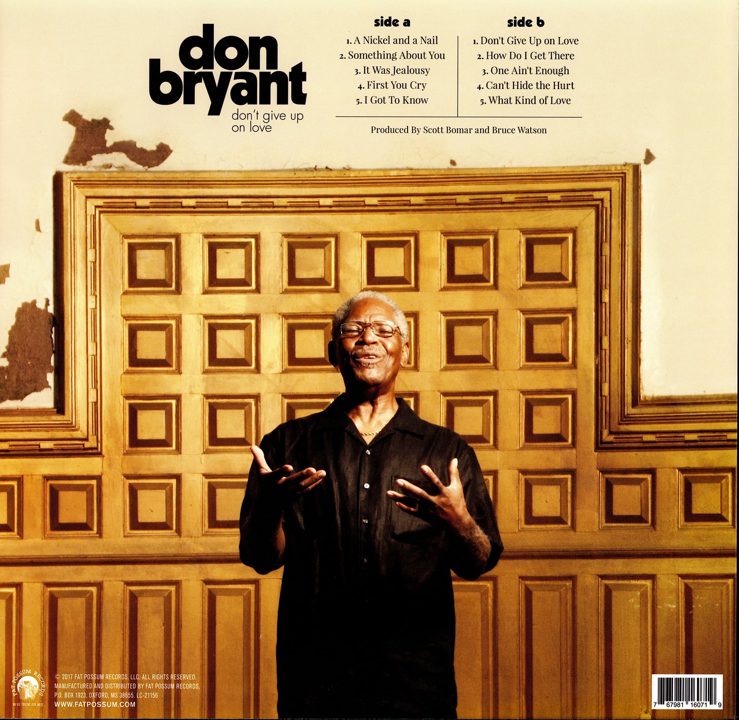 Don Bryant – Don't Give Up On Love (Purple Vinyl LP)