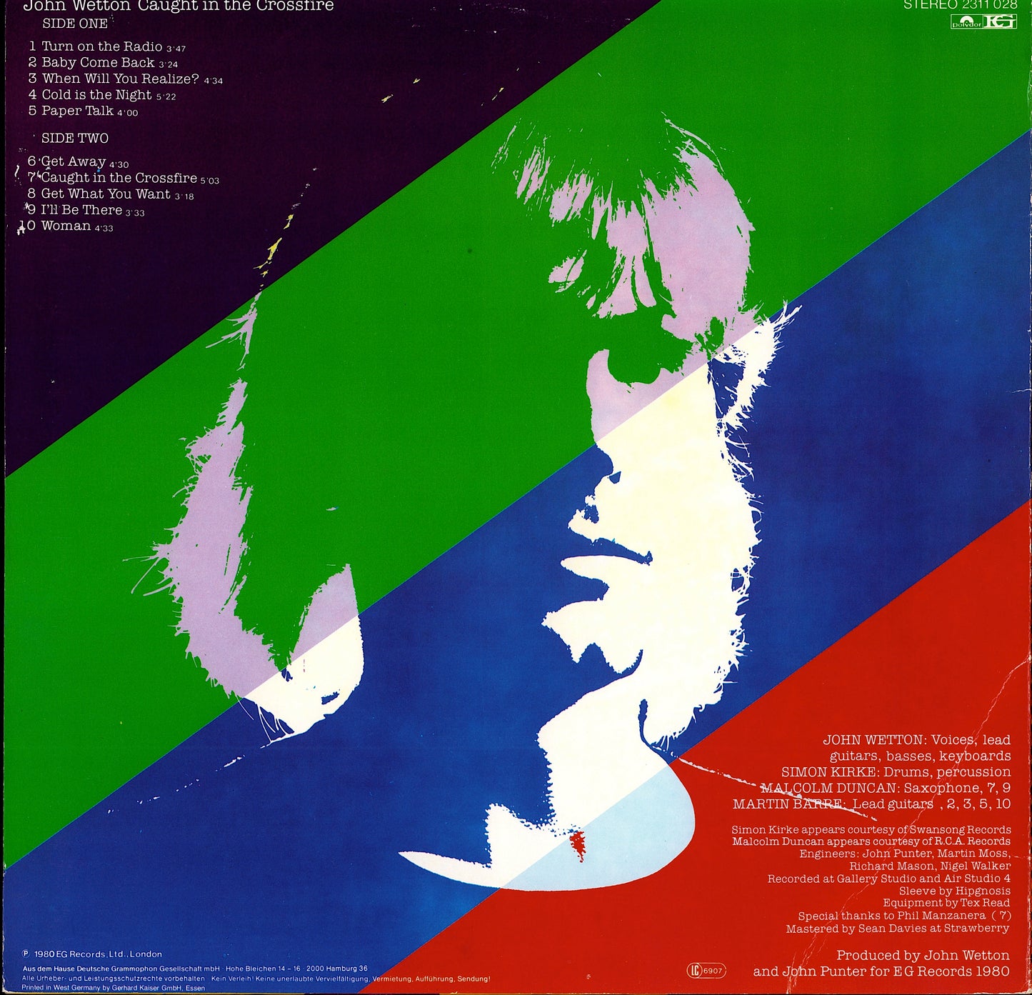 John Wetton – Caught In The Crossfire (Vinyl LP)