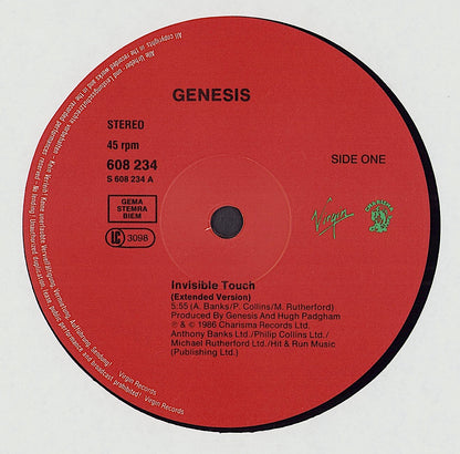 Genesis ‎- Invisible Touch Vinyl 12"