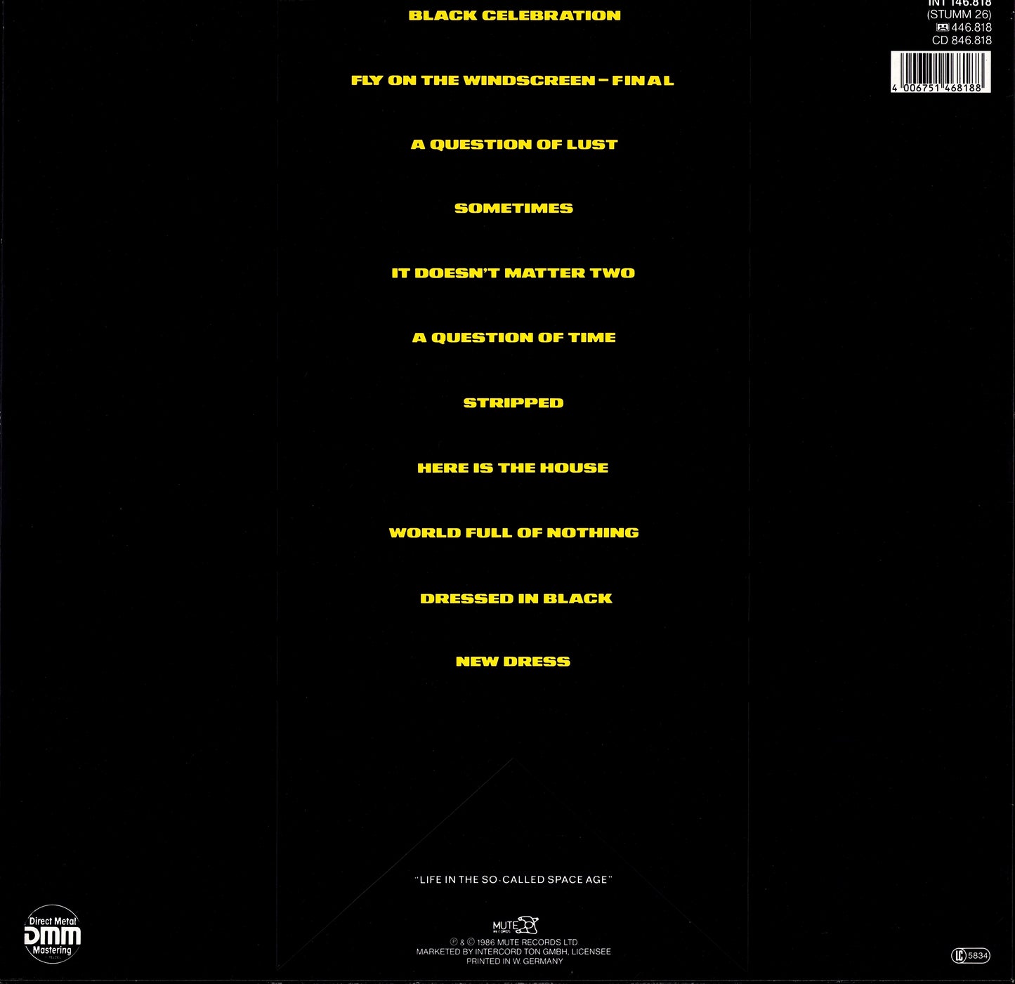 Depeche Mode - Black Celebration (Grey Vinyl LP)