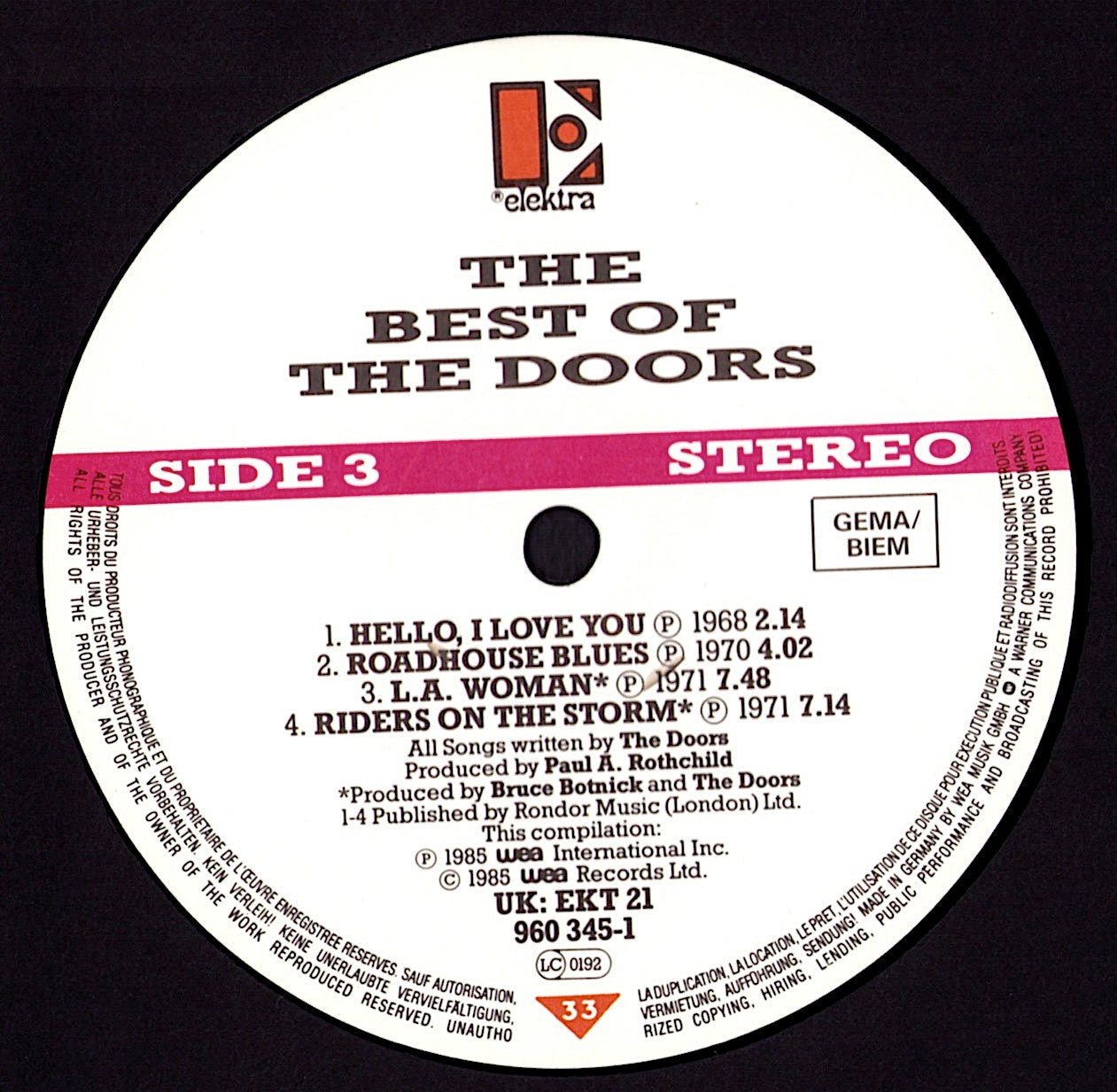 The Doors - The Best of the Doors (Vinyl 2LP)