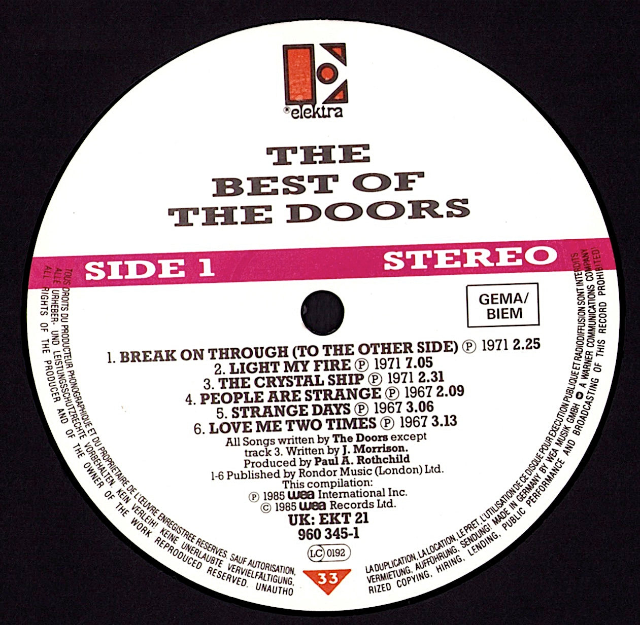 The Doors - The Best of the Doors (Vinyl 2LP)