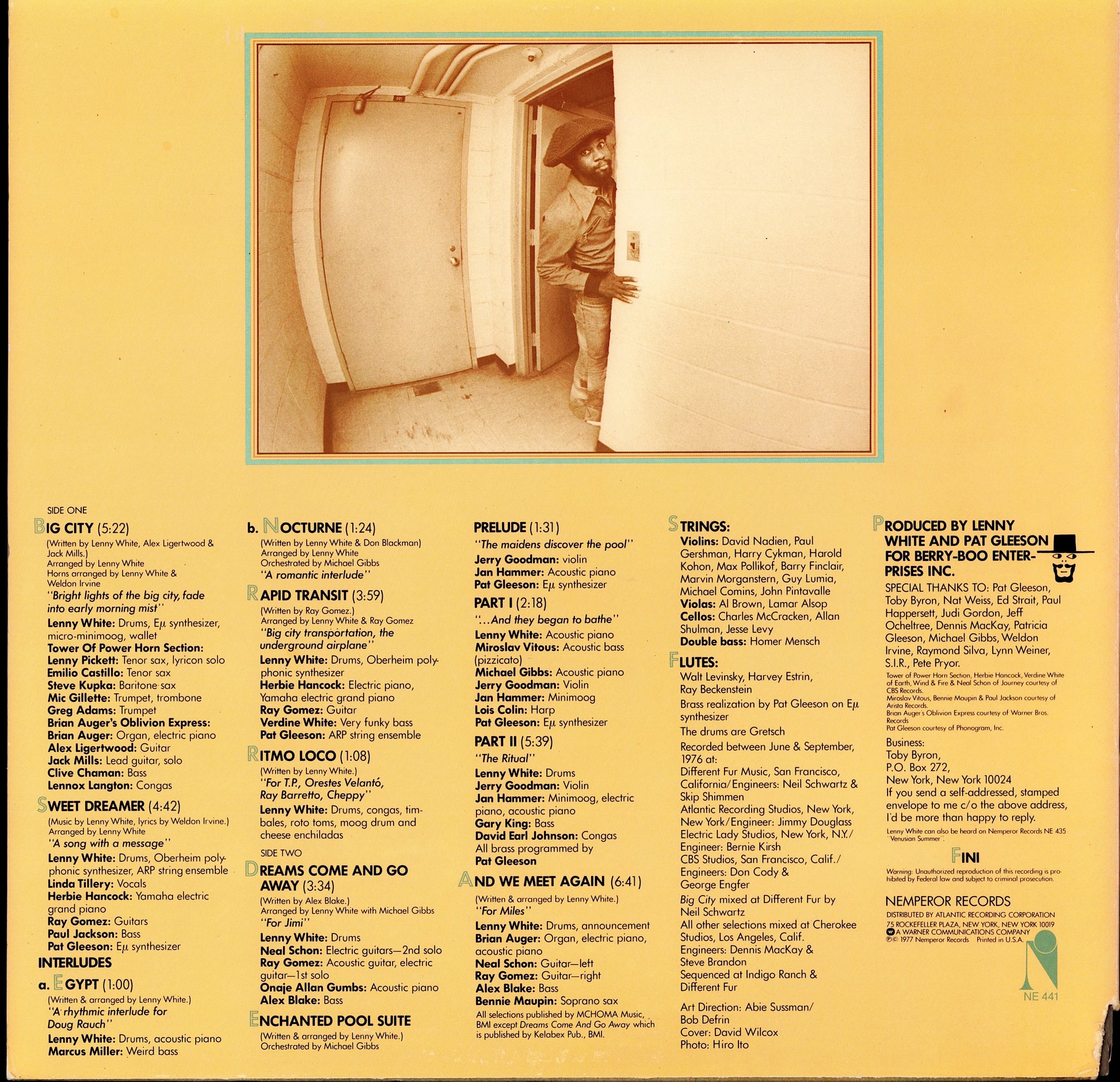 Lenny White ‎- Big City Vinyl LP