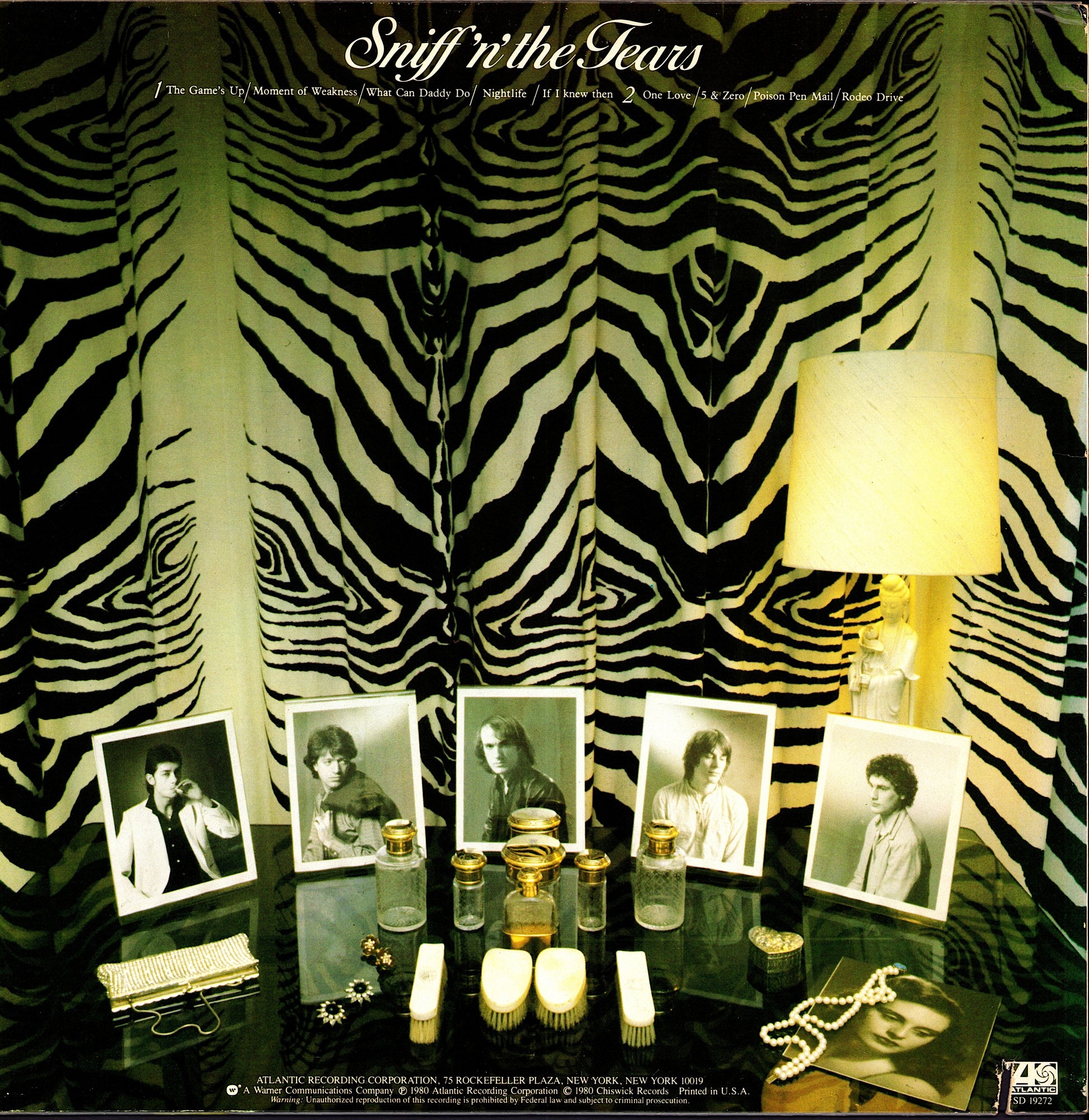 Sniff 'n' The Tears ‎- The Game's Up Vinyl LP