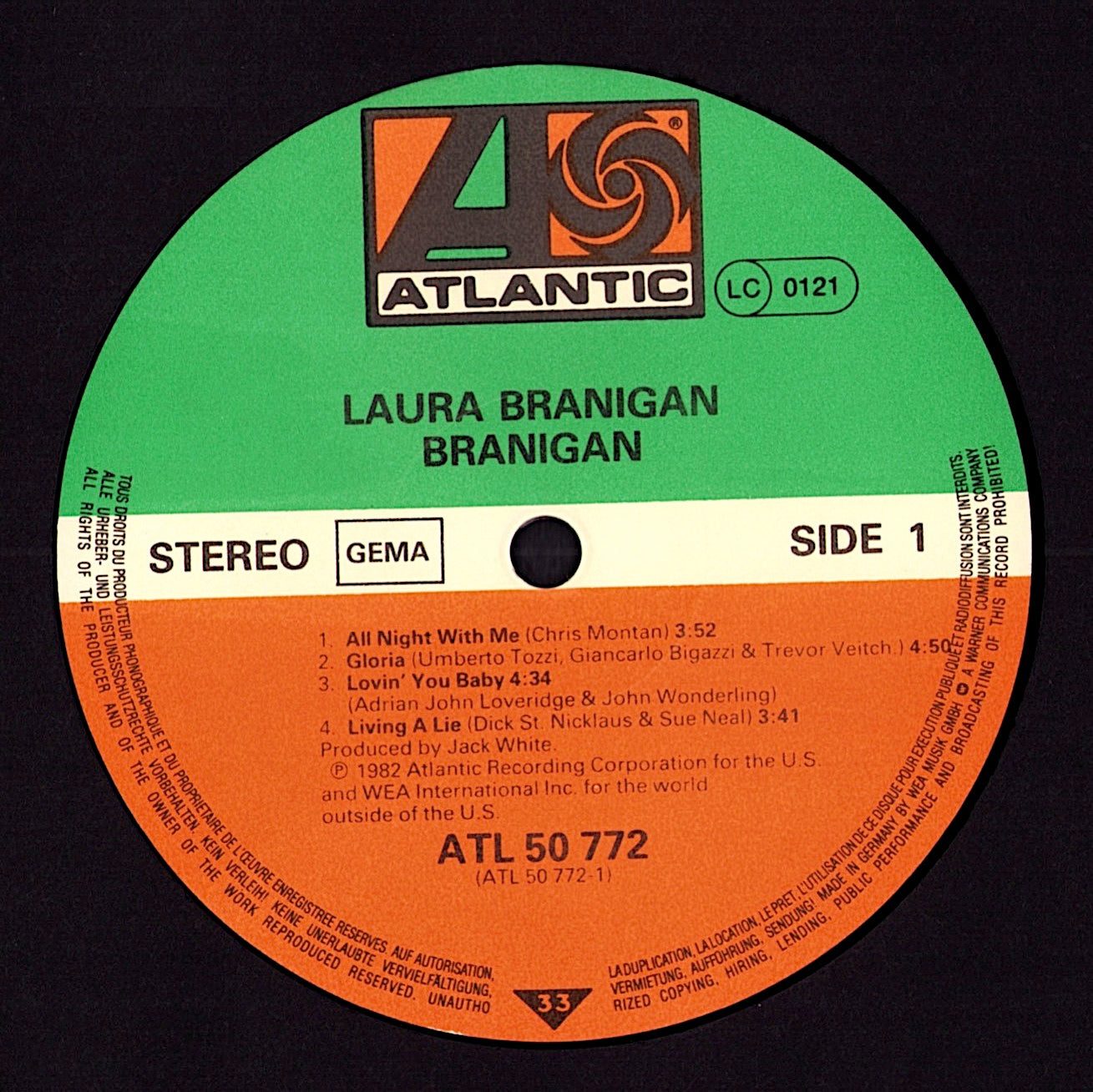 Laura Branigan - Self Control Vinyl LP Kopie