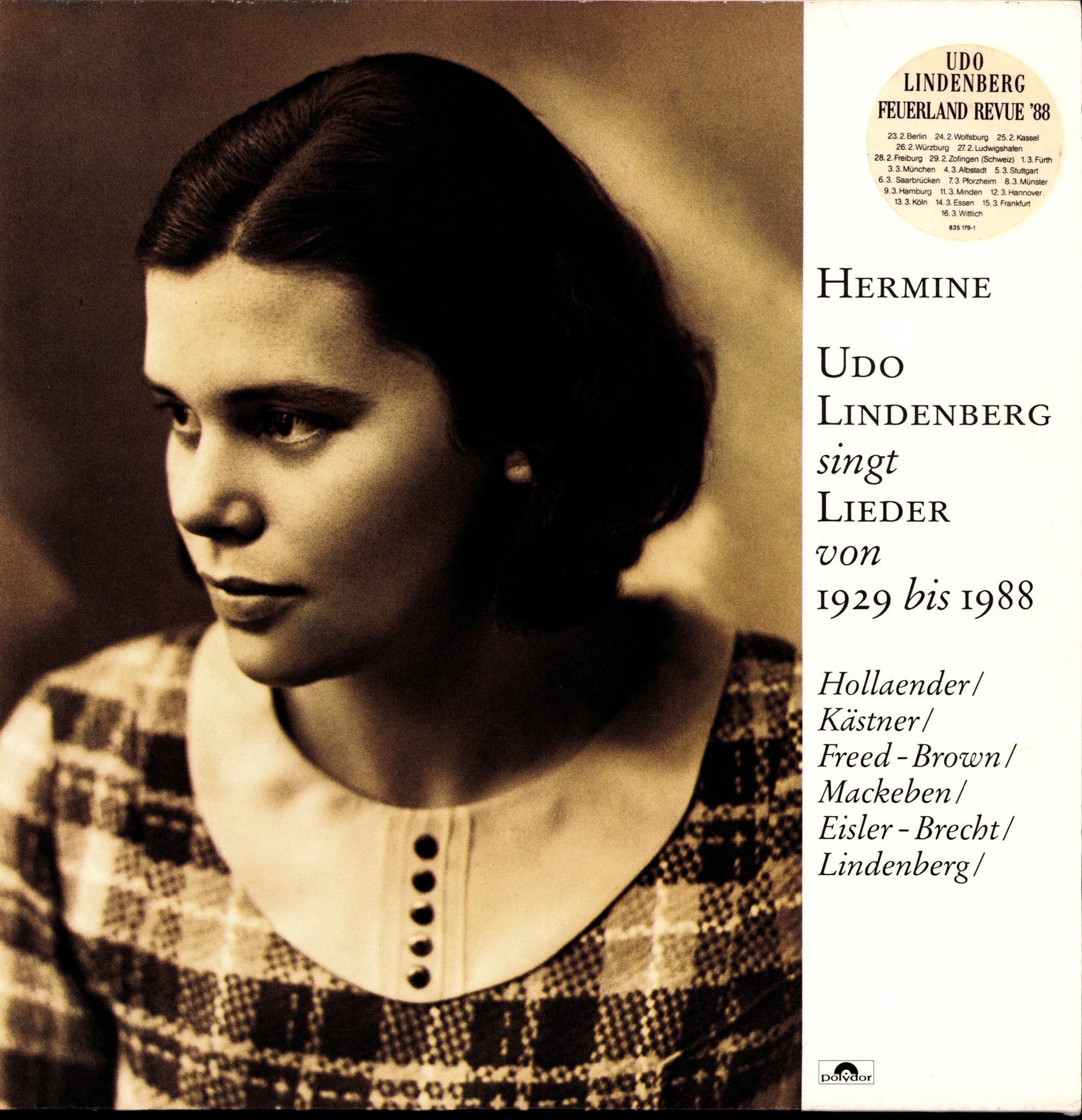 Udo Lindenberg – Hermine Vinyl LP, DE Original, 1988