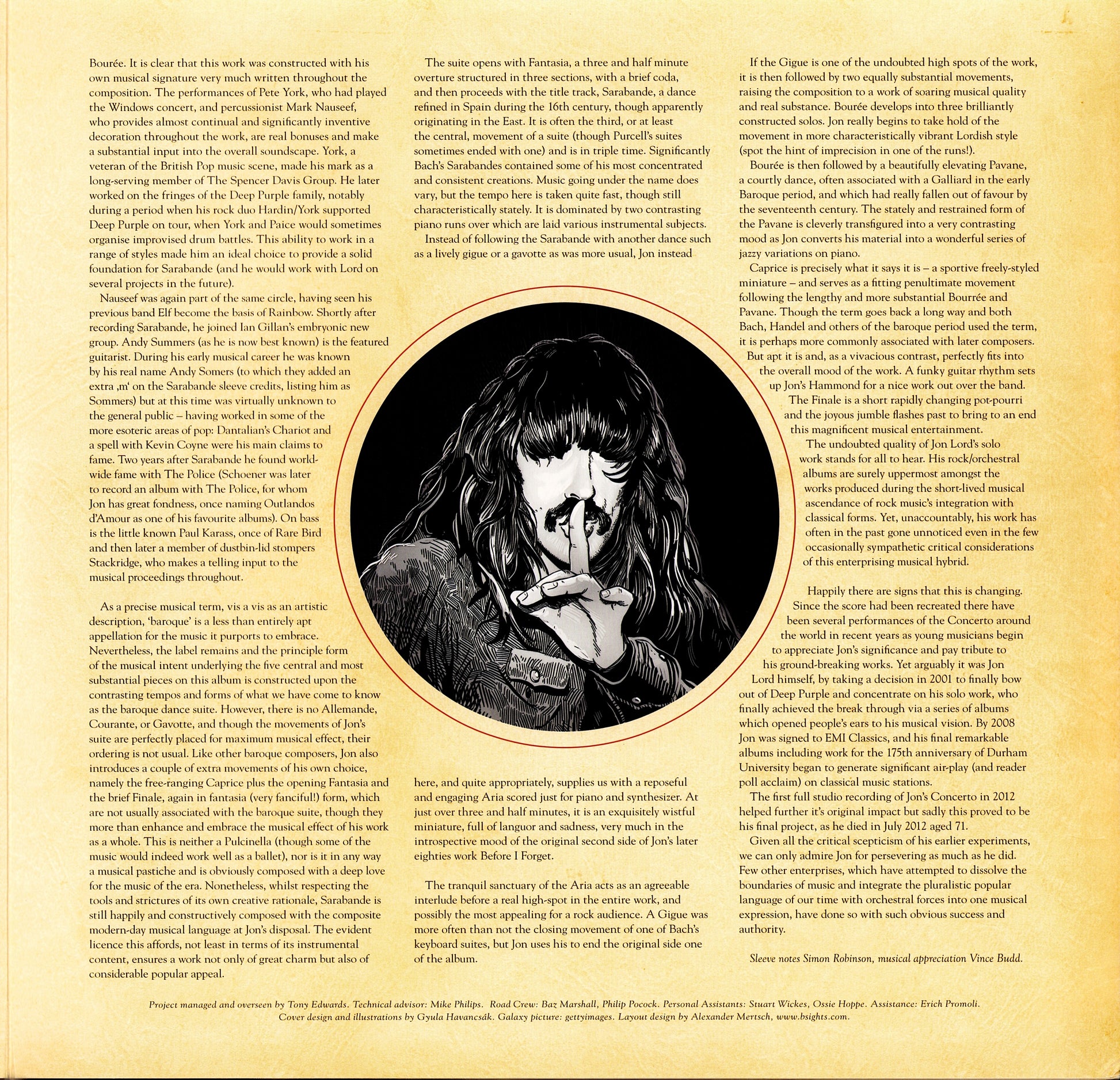 Jon Lord ‎- Sarabande Vinyl LP