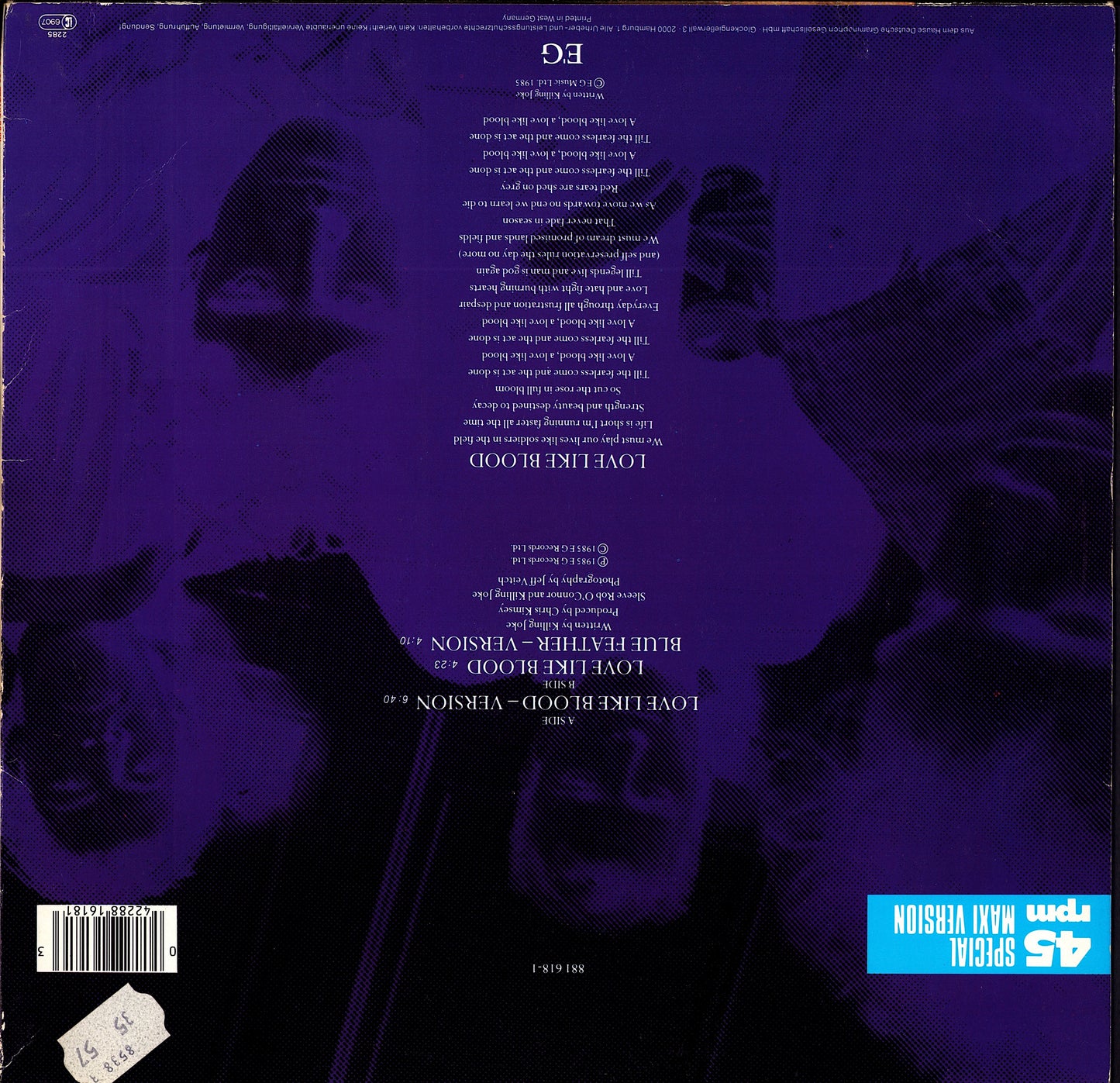 Killing Joke – Love Like Blood Vinyl 12" Maxi-Single