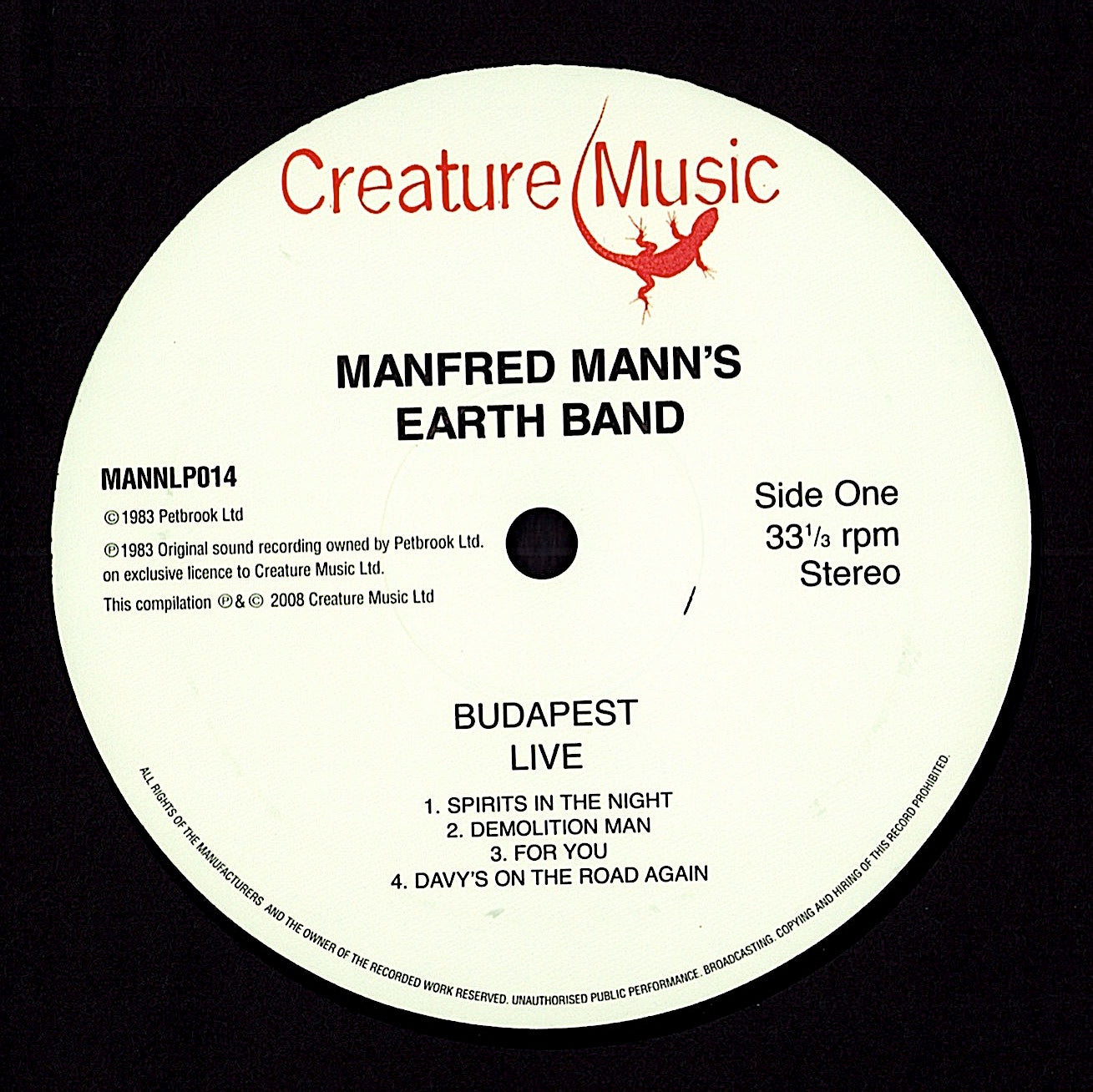 Manfred Mann's Earth Band – Budapest (Live) (Vinyl LP)