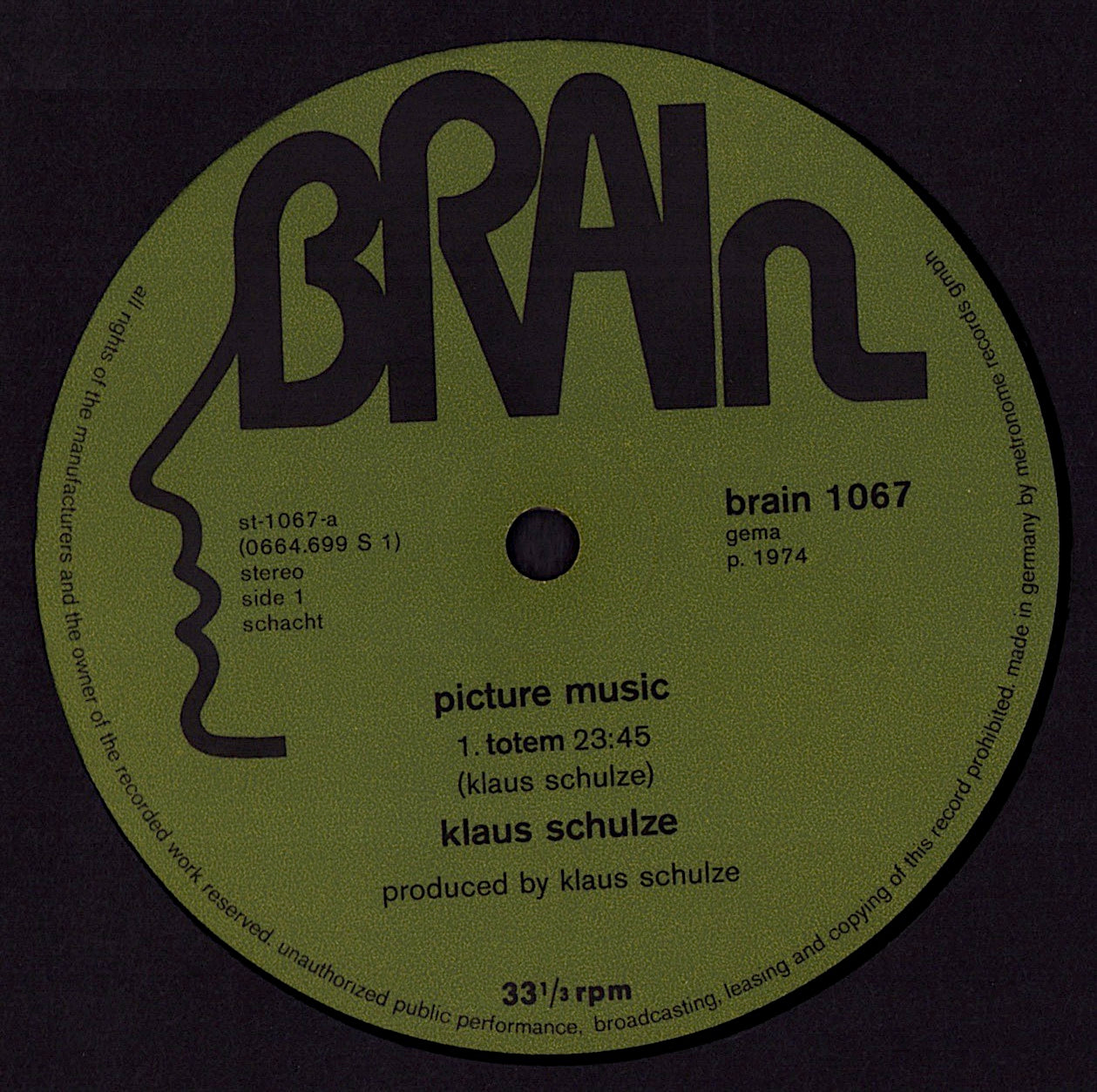 Klaus Schulze - Mirage Vinyl LP Kopie Kopie