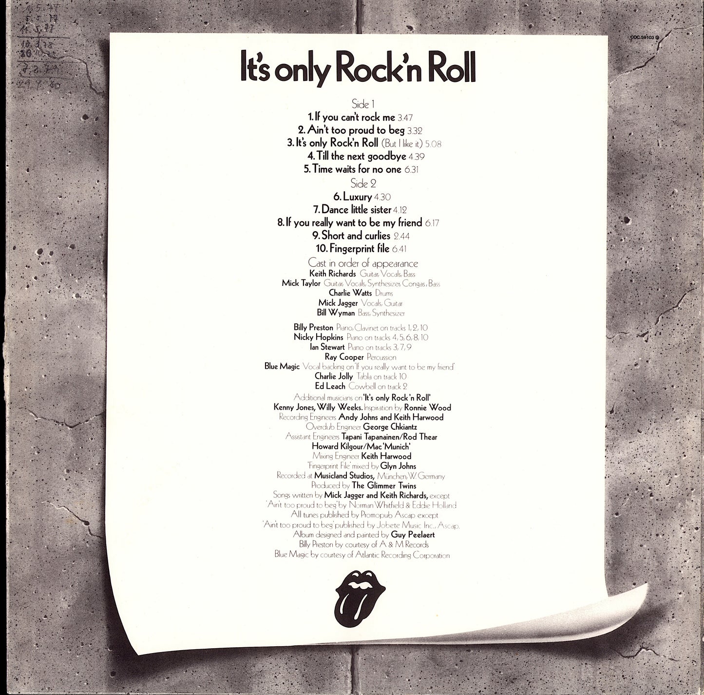 The Rolling Stones – It's Only Rock 'N Roll Vinyl LP