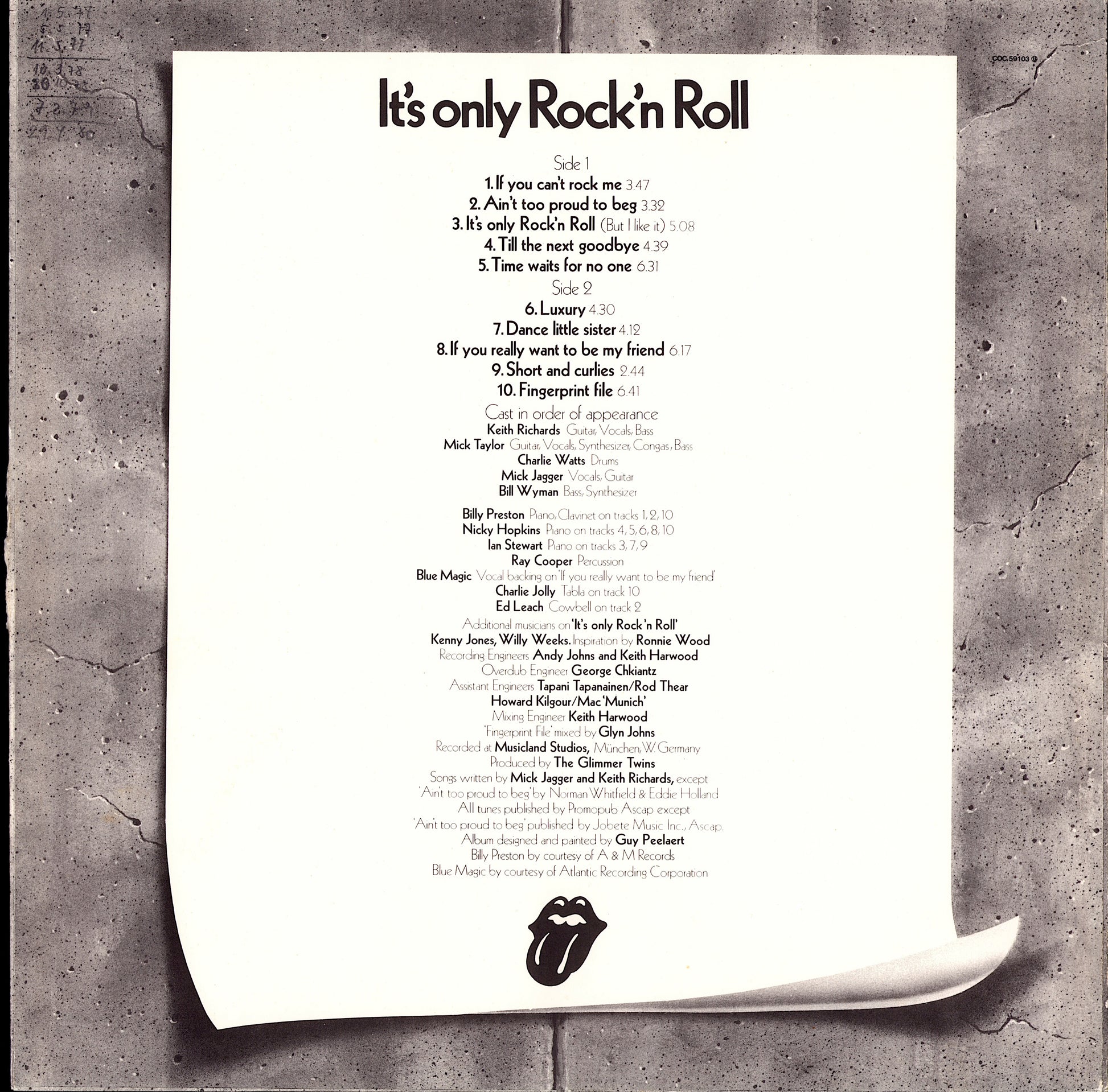 The Rolling Stones – It's Only Rock 'N Roll Vinyl LP