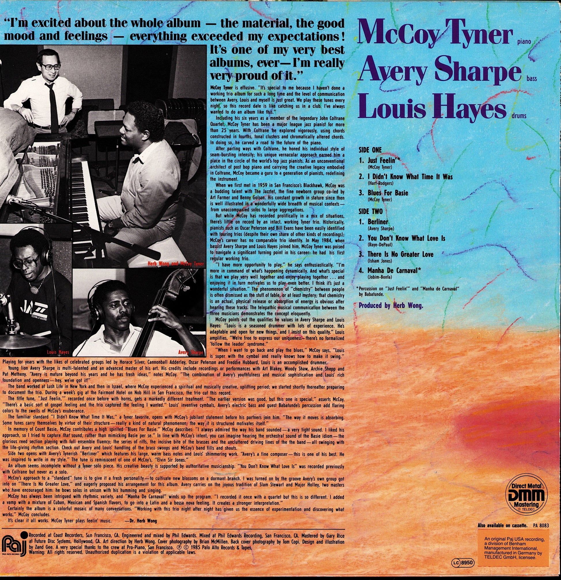 McCoy Tyner – Passion Dance Vinyl LP Kopie