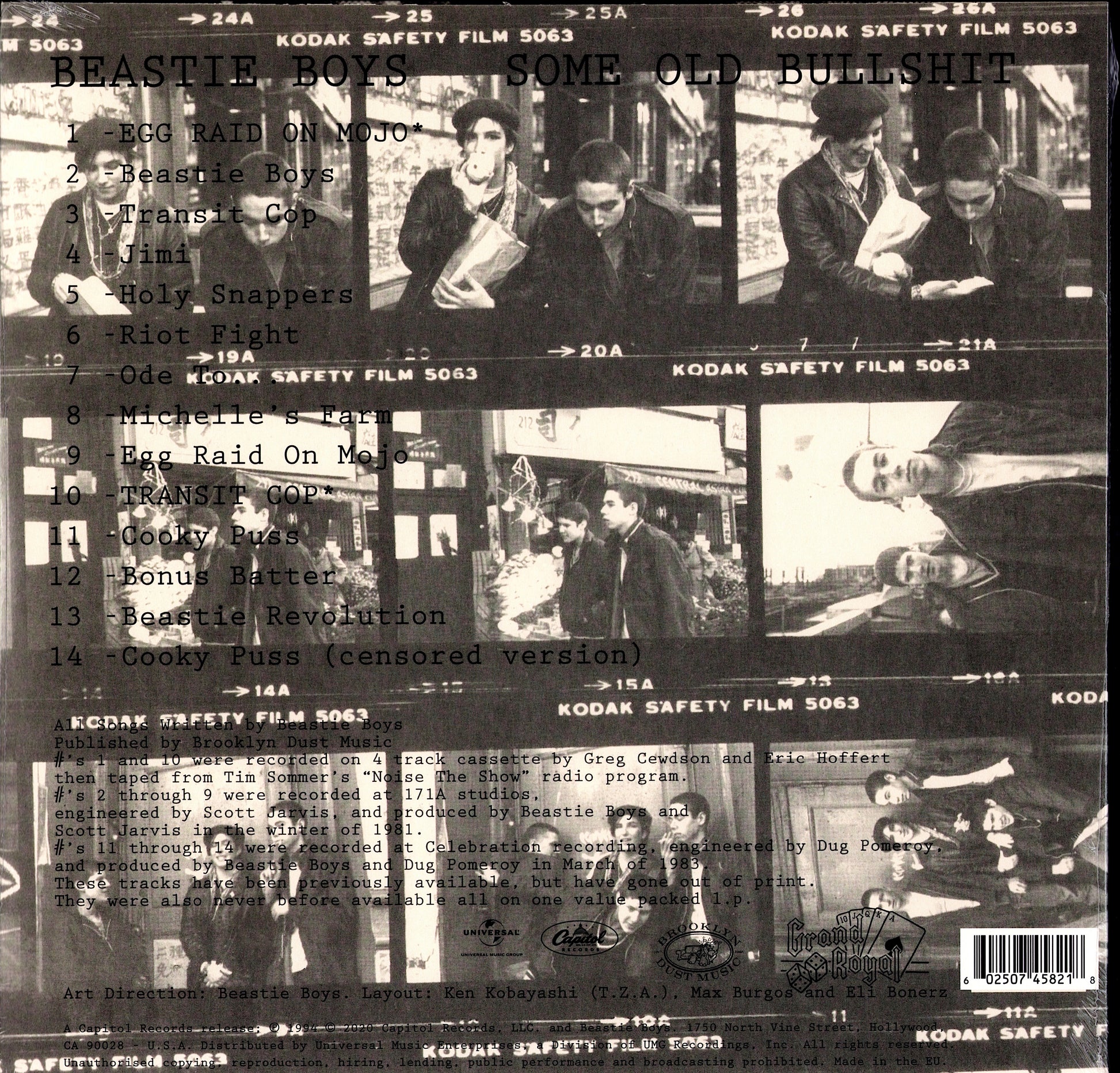 Beastie Boys – Some Old Bullshit Vinyl LP | White 180g | RSD | 2020