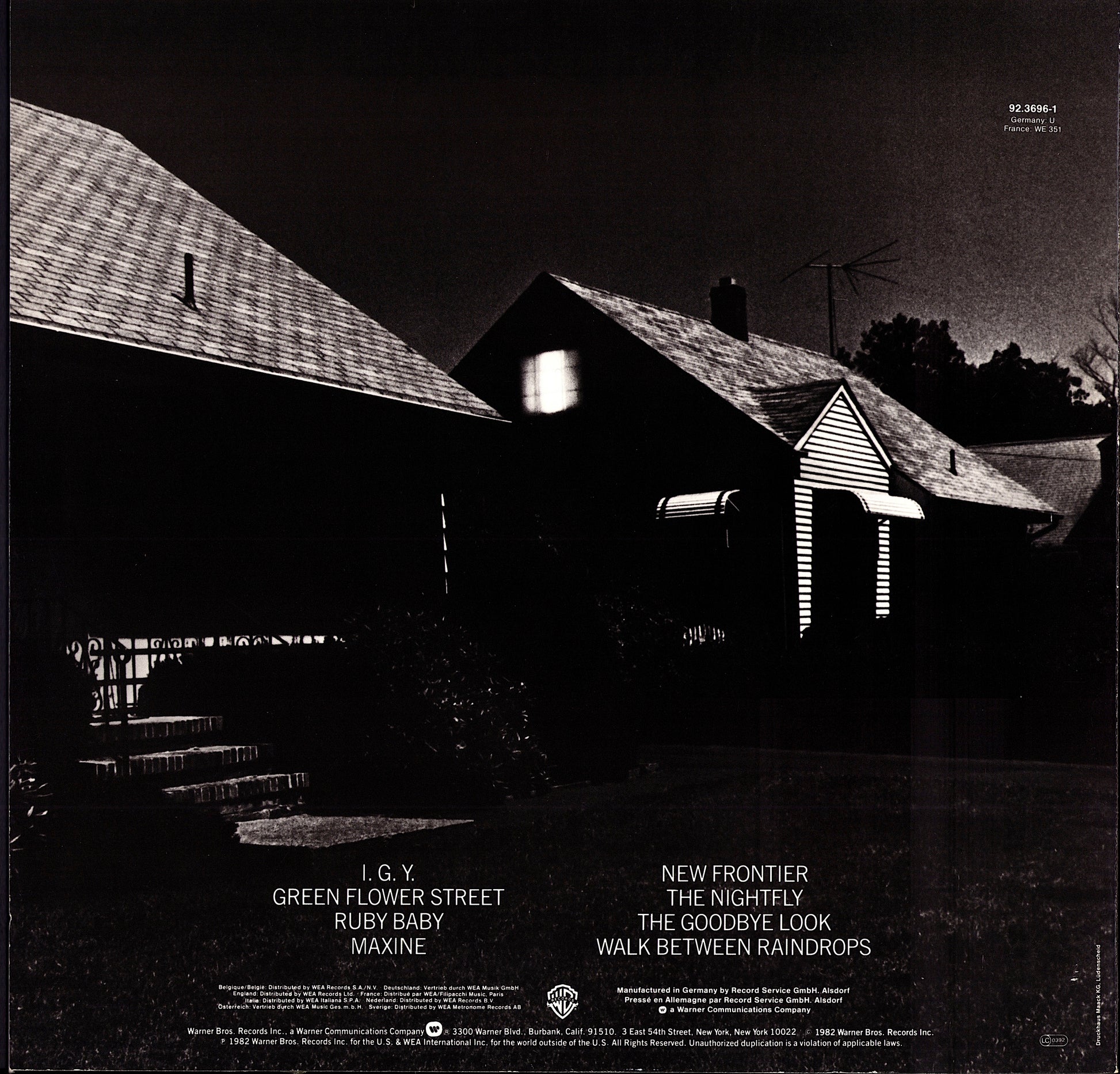 Donald Fagen – The Nightfly Vinyl LP, DE Original, 1982