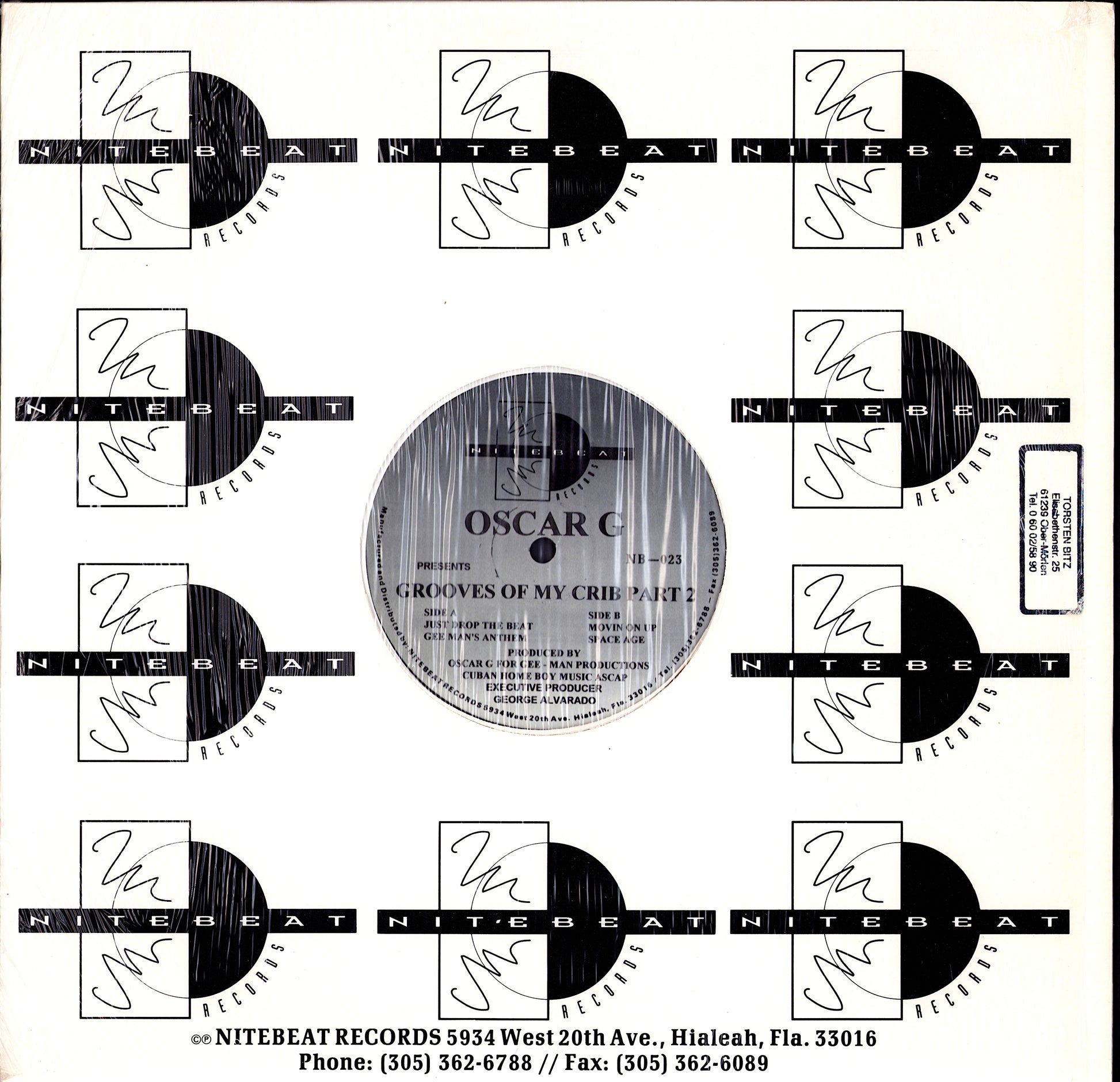 Oscar G – Grooves Of My Crib Part 2 Vinyl 12"