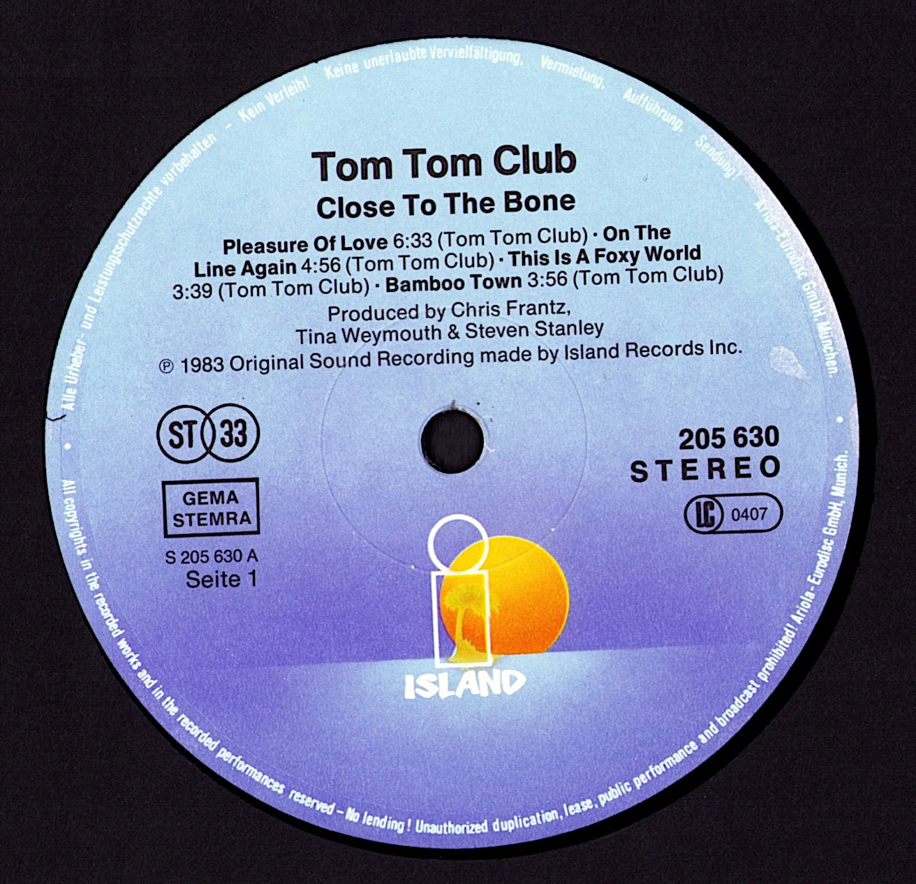 Tom Tom Club - Close to The Bone (Vinyl LP)