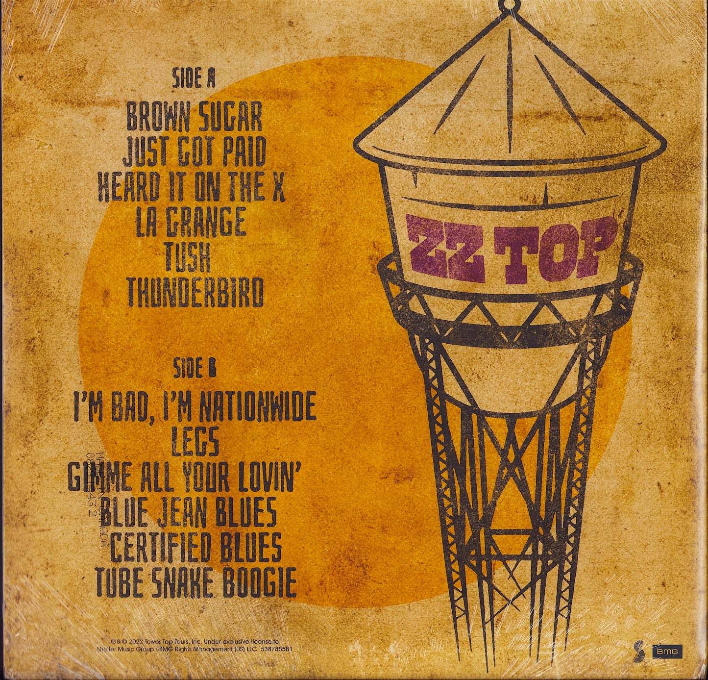 ZZ Top ‎– Raw 'That Little Ol' Band From Texas' Original Soundtrack Black Vinyl LP