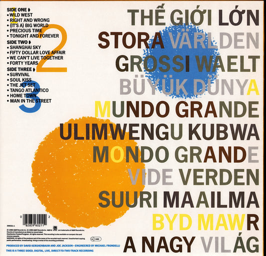 Joe Jackson – Big World Vinyl 2LP | DE Original | 1986