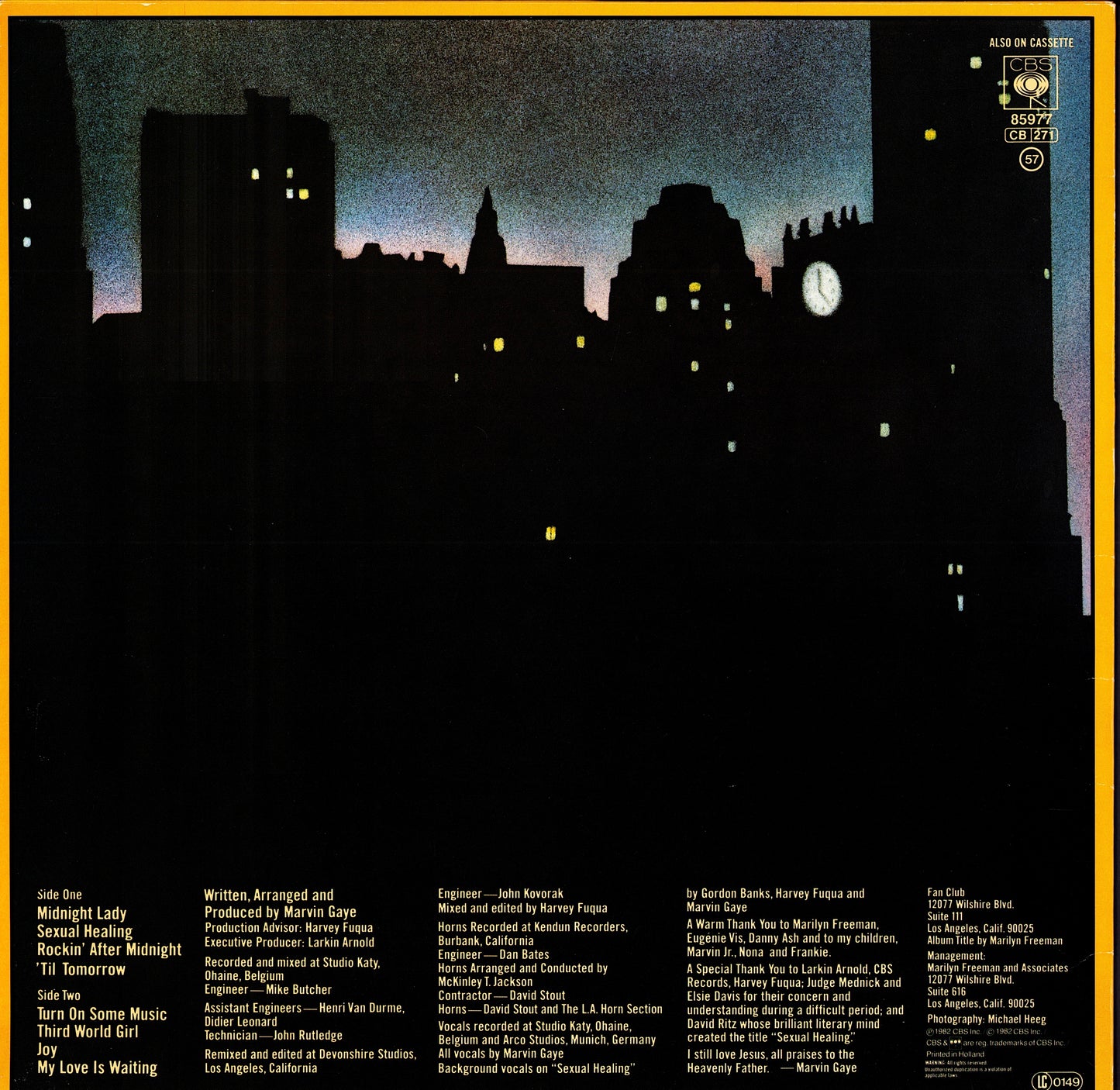 Marvin Gaye - Midnight Love (Vinyl LP) 