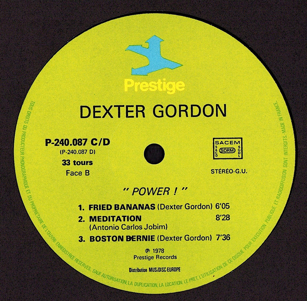 Dexter Gordon – Power! Vinyl 2LP | FR Remastered | 1978