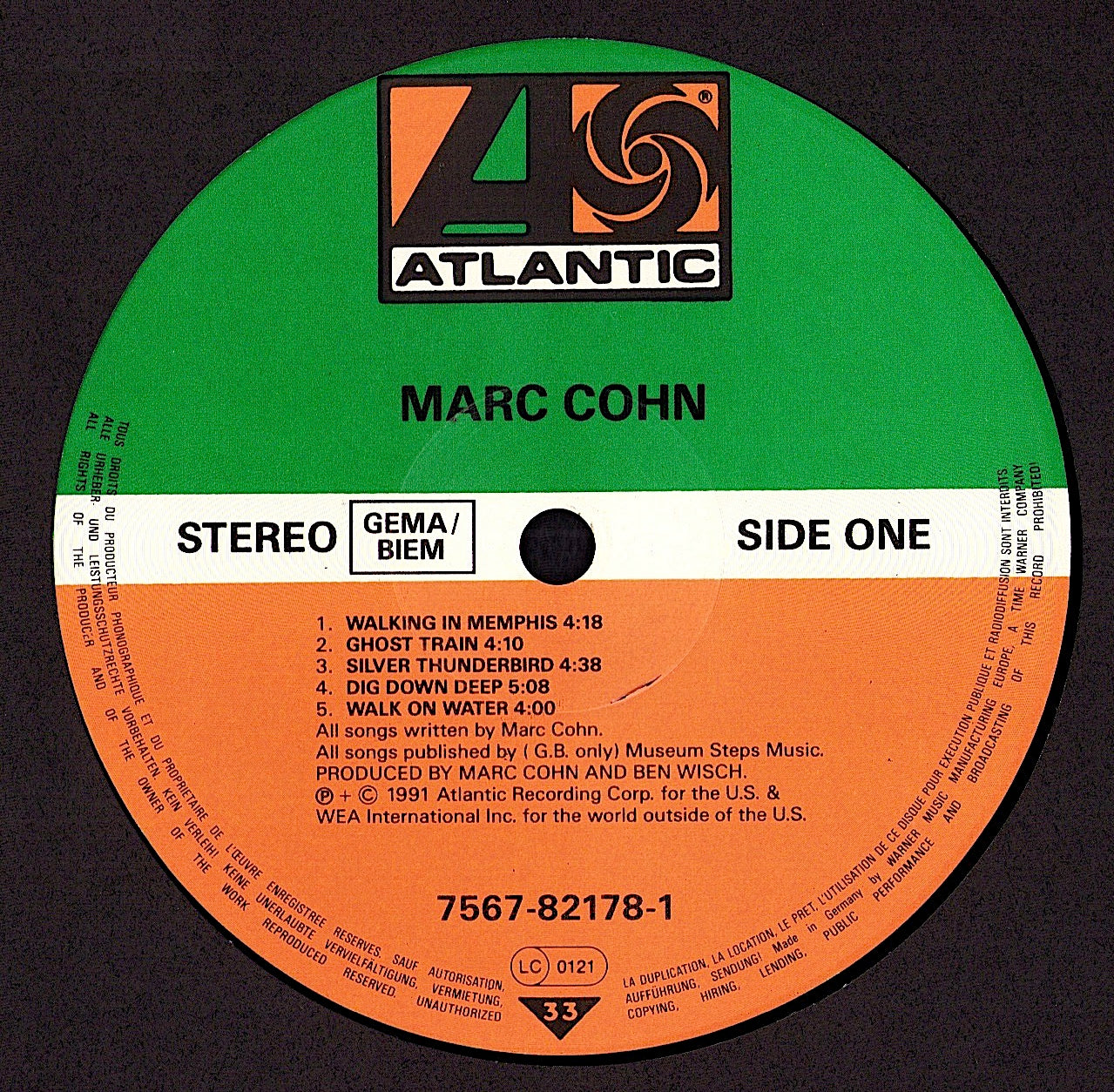 Marc Cohn – Marc Cohn Vinyl LP | EU Original | 1991