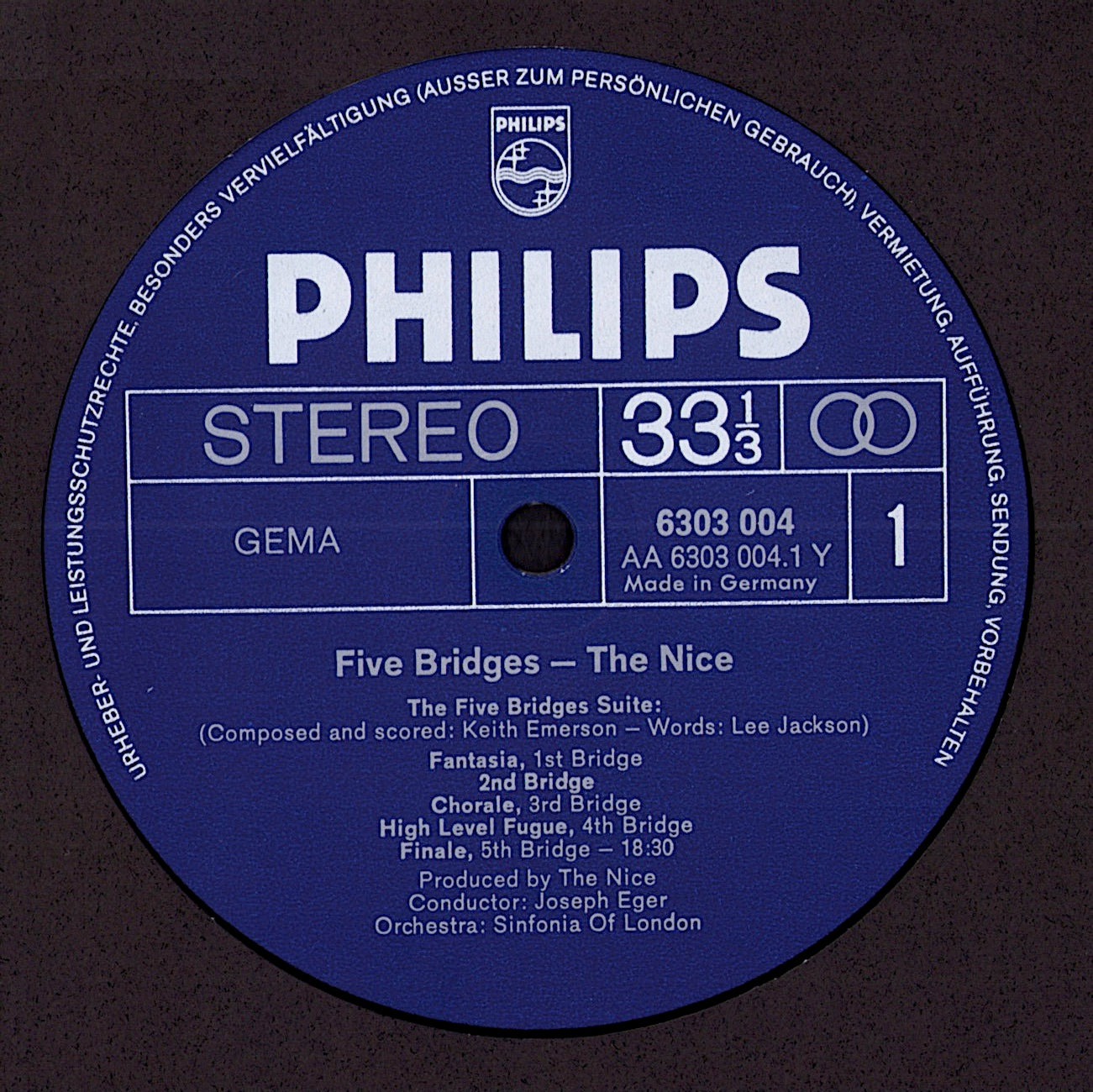 The Nice – Five Bridges (Vinyl LP | DE Original | 1970)