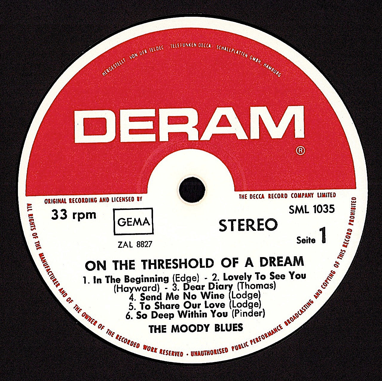 The Moody Blues – On The Threshold Of A Dream (Vinyl LP | DE Original | 1969)