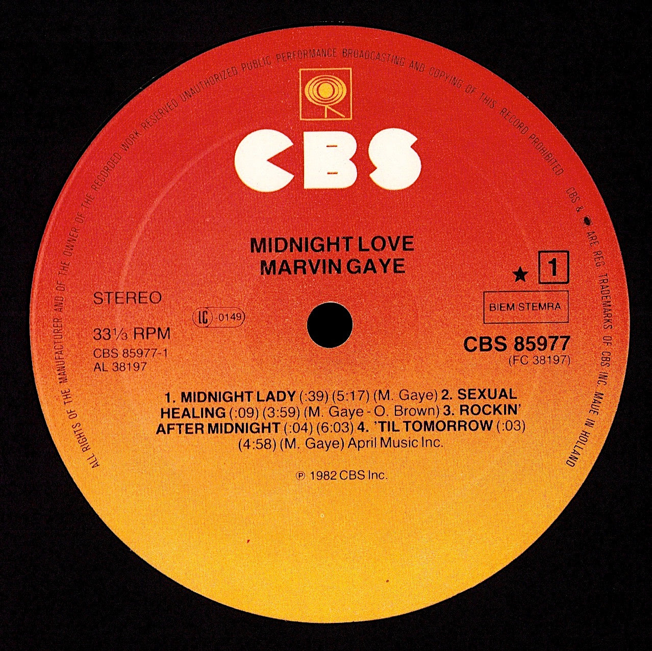 Marvin Gaye - Midnight Love (Vinyl LP) 