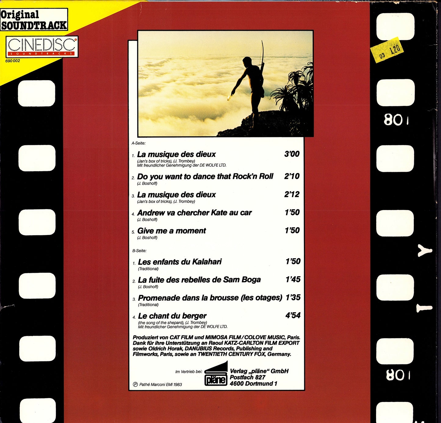 Johnny Boshoff – Die Götter Müssen Verrückt Sein Vinyl LP | DE Original | 1983