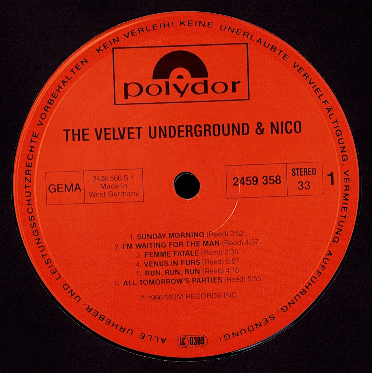 The Velvet Underground & Nico - The Velvet Underground & Nico Vinyl LP Kopie