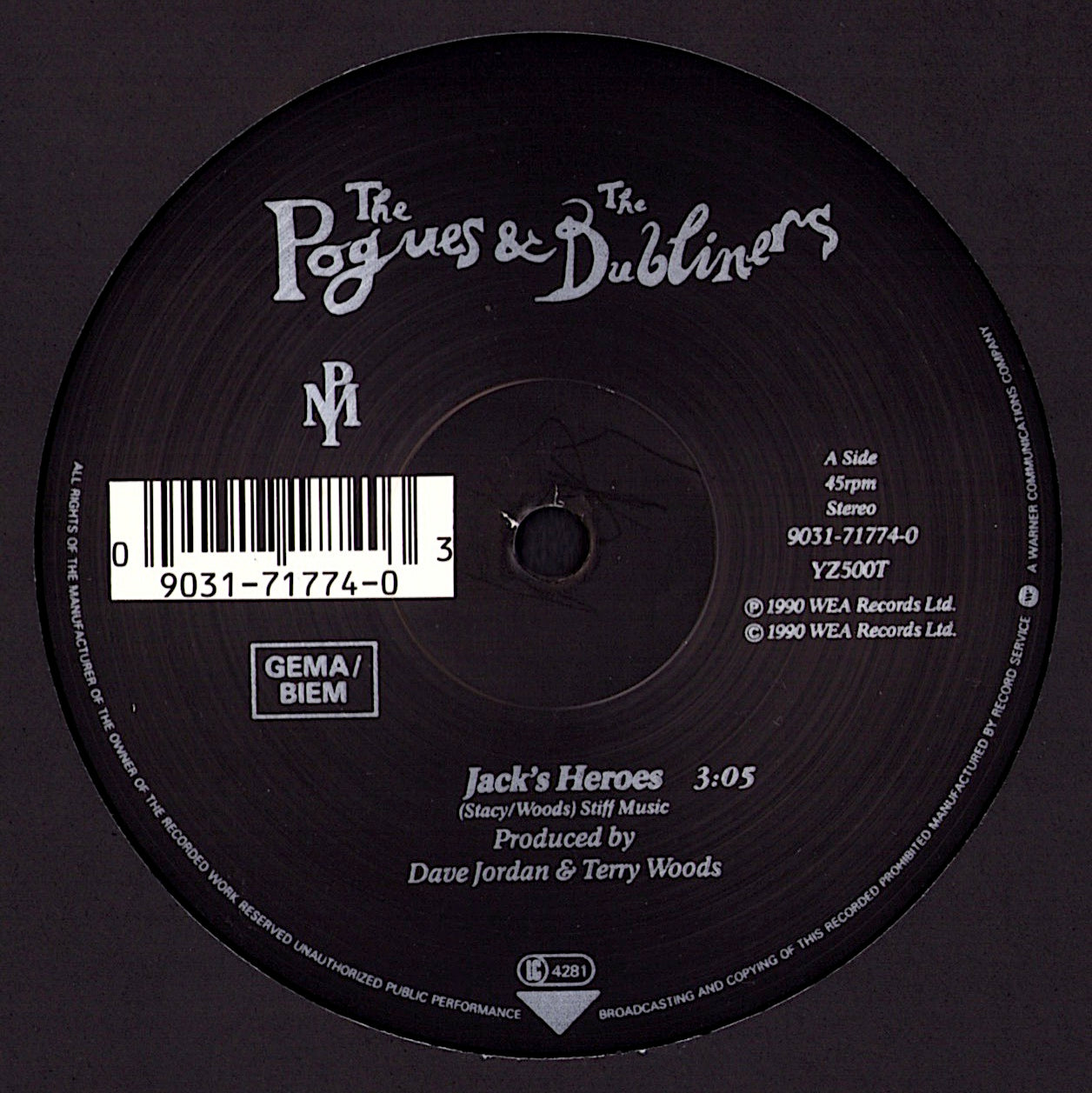 The Pogues & The Dubliners – The Irish Rover Vinyl 12" Maxi-Single Kopie