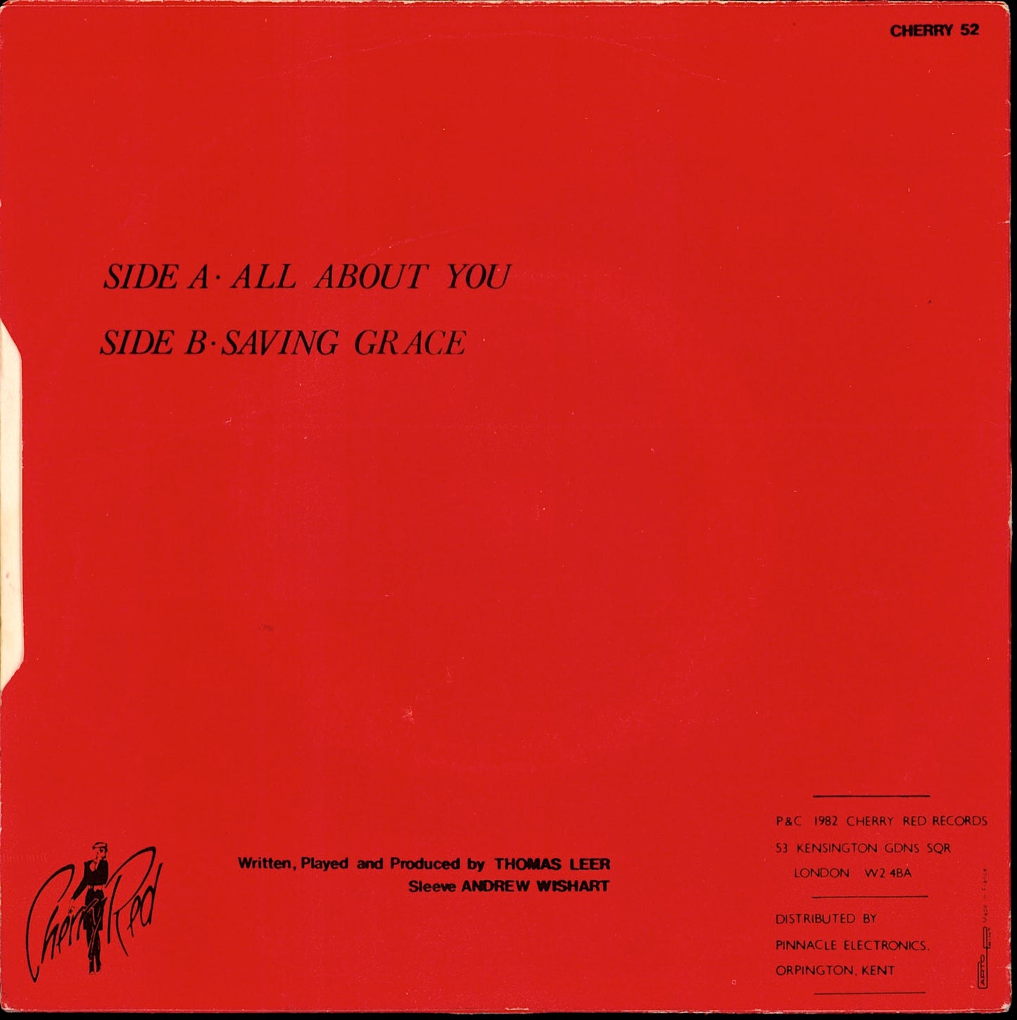 Thomas Leer - All about You 7" Vinyl Single