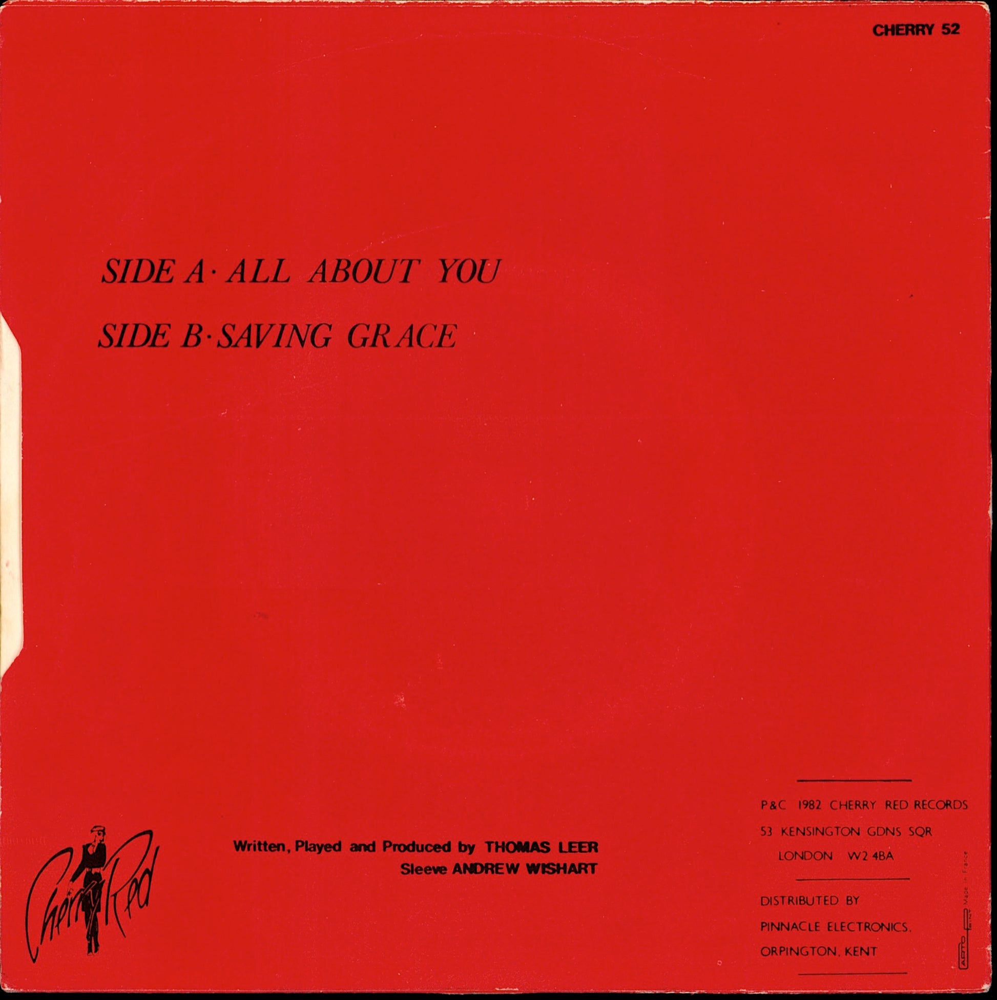 Thomas Leer - All about You 7" Vinyl Single