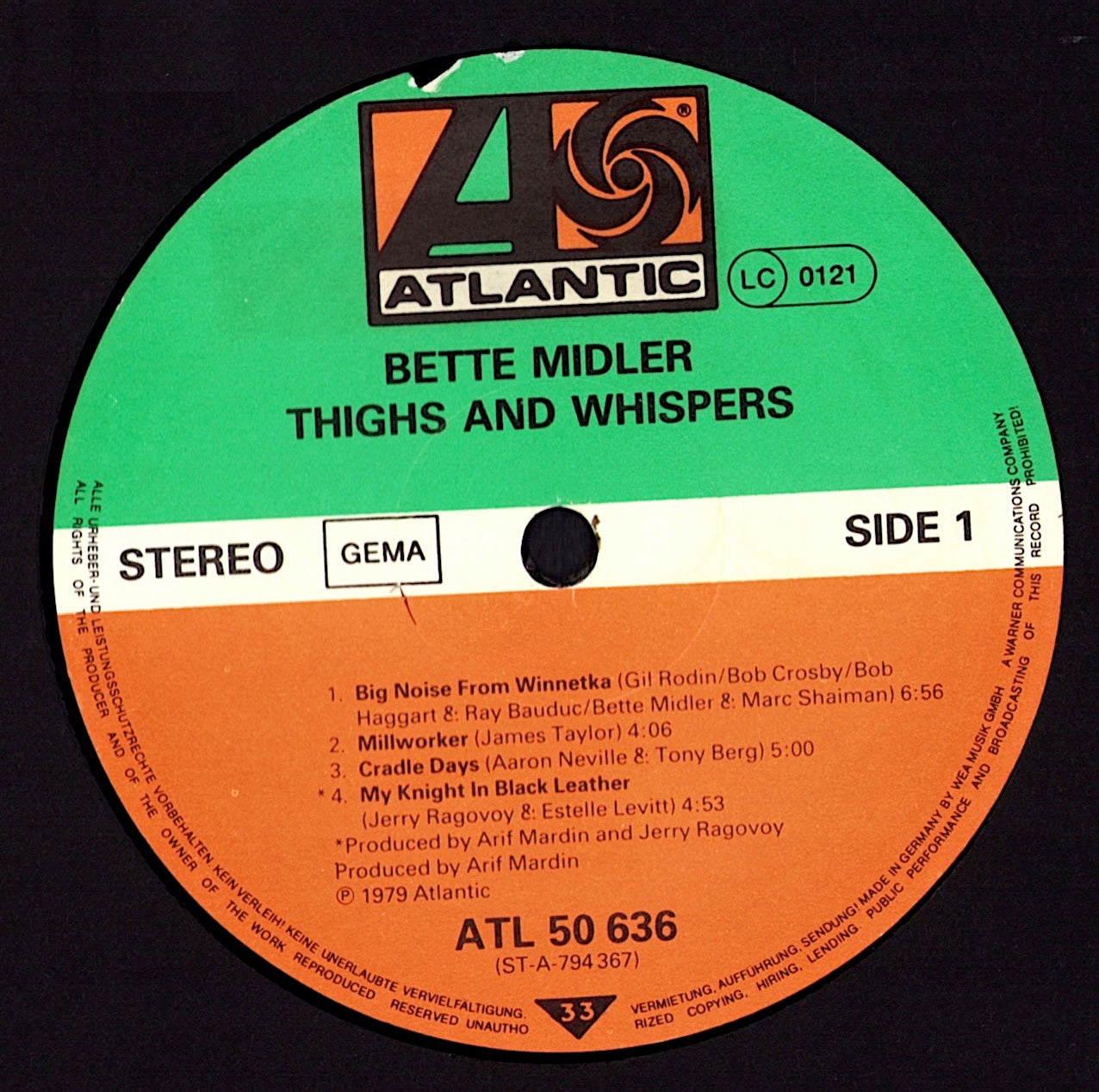 Bette Midler - Thighs And Whispers (Vinyl LP)