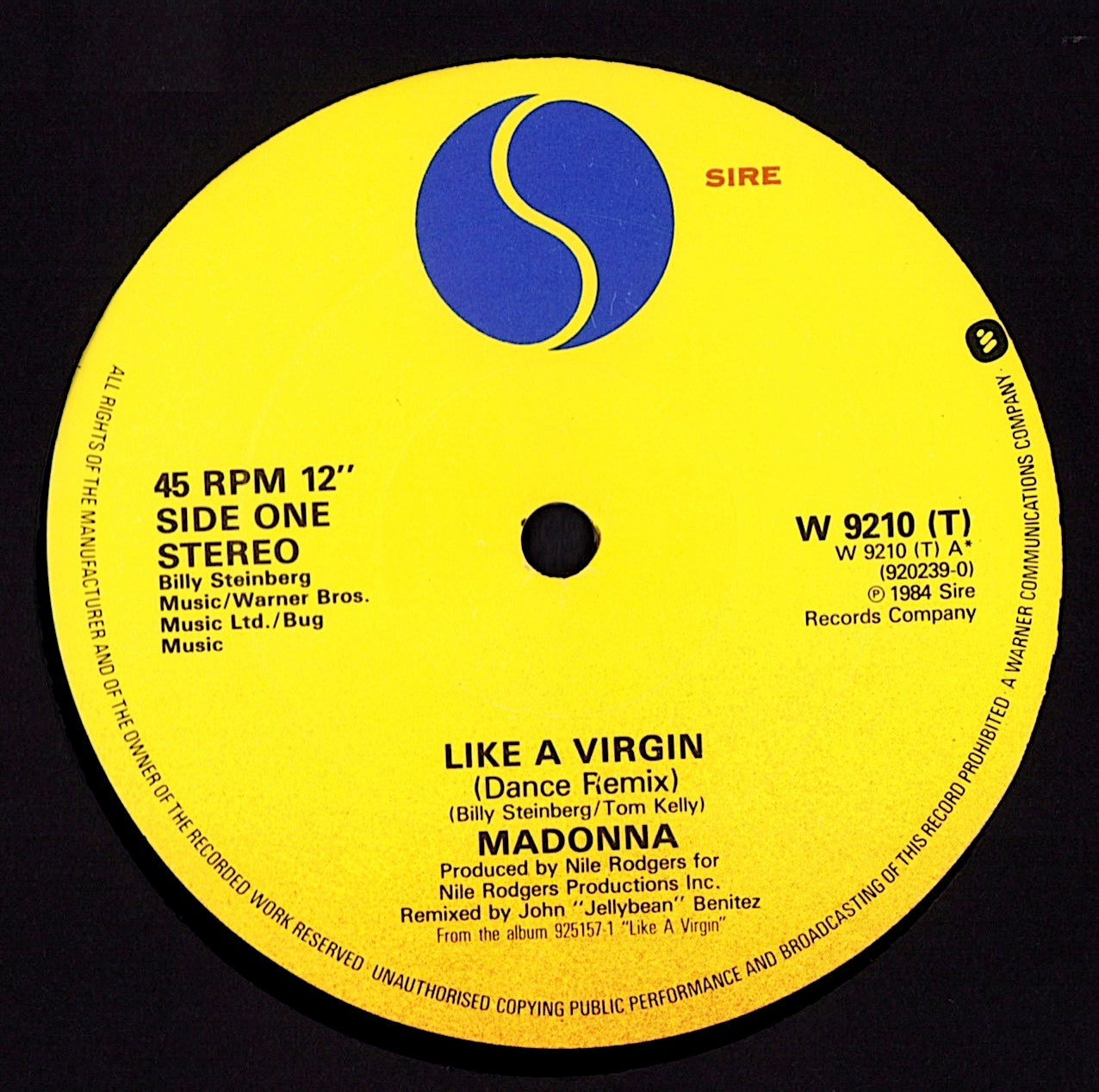 Madonna - Like A Virgin (U.S. Dance Remix) / Stay (Vinyl 12" Maxi-Single)