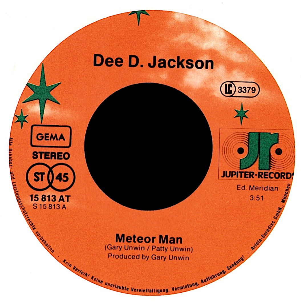 Dee D. Jackson – Meteor Man 7" Vinyl Single