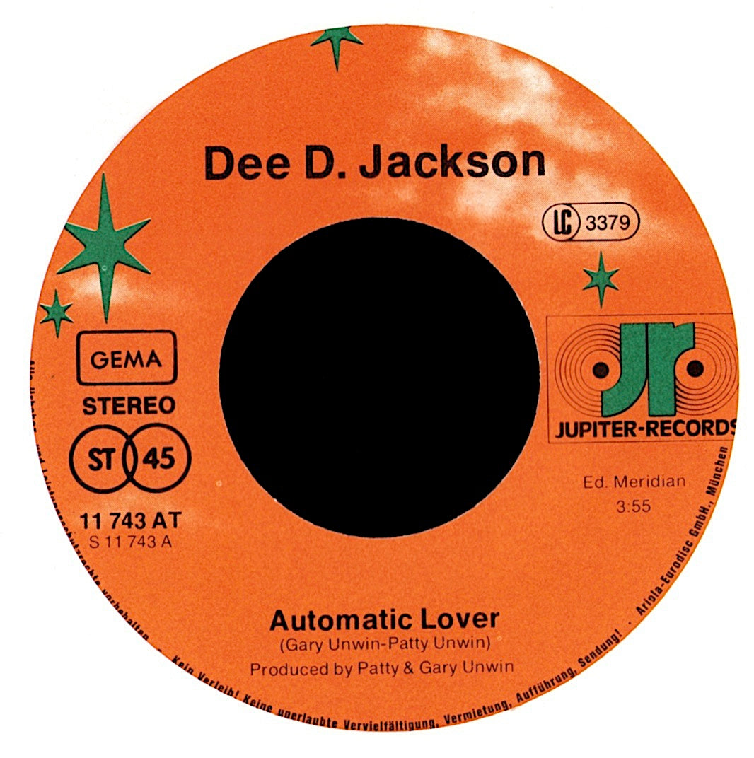 Dee D. Jackson – Automatic Lover 7" Vinyl Single