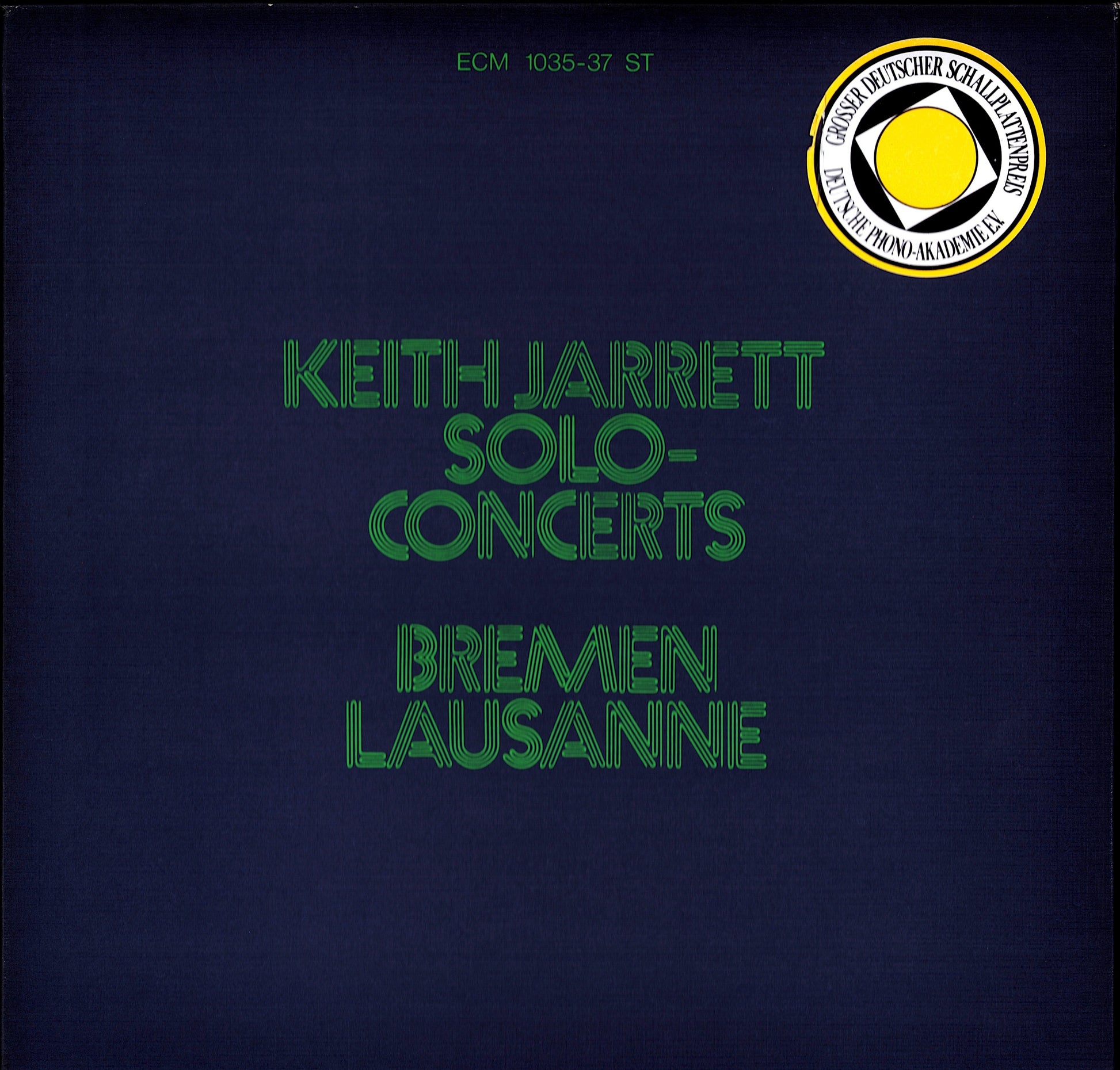Keith Jarrett - Solo Concerts: Bremen / Lausanne Vinyl 3LP Box Set