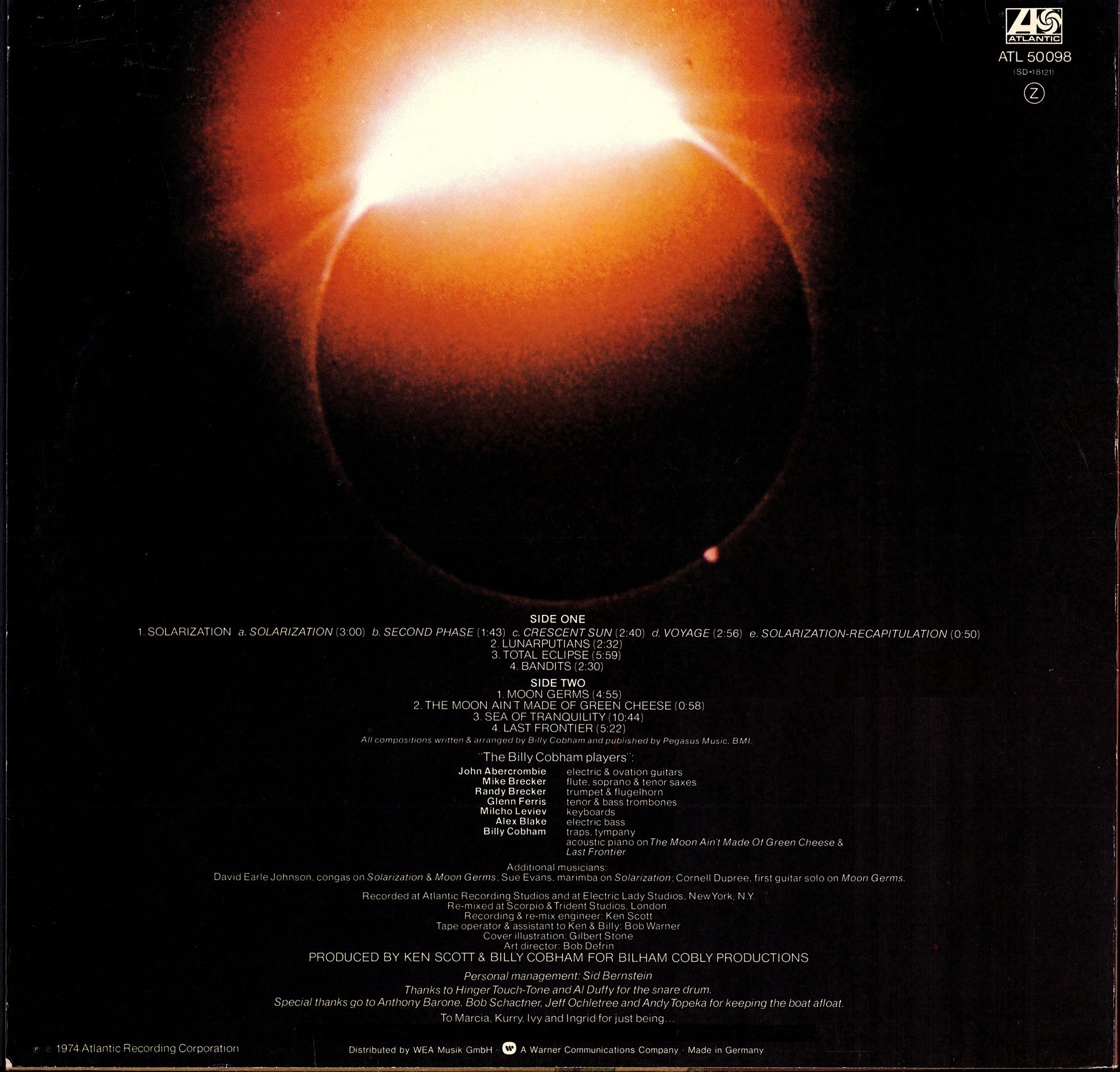 Billy Cobham ‎- A Funky Thide Of Sings Vinyl LP Kopie Kopie
