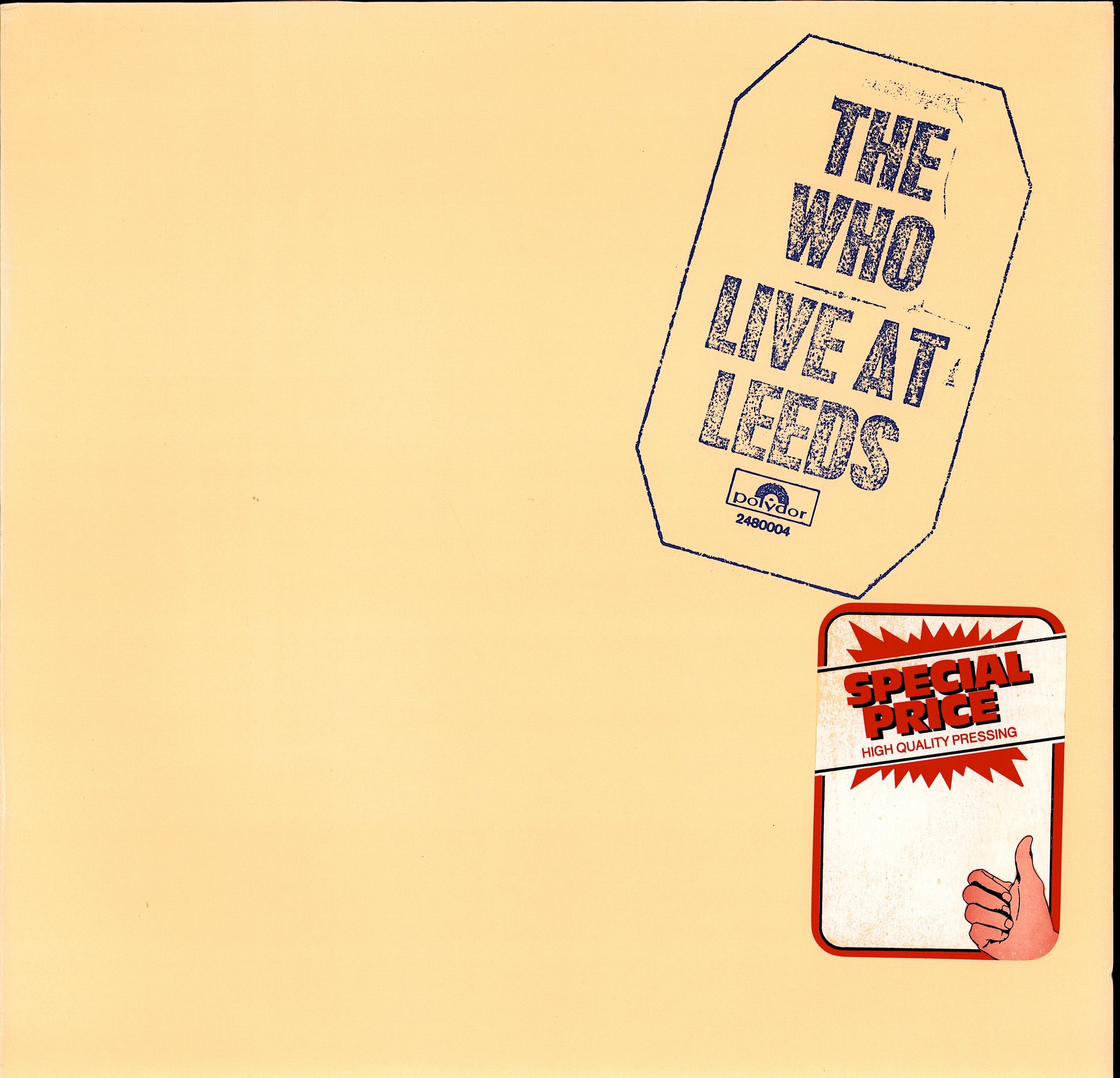 The Who ‎- Live At Leeds Vinyl LP Kopie