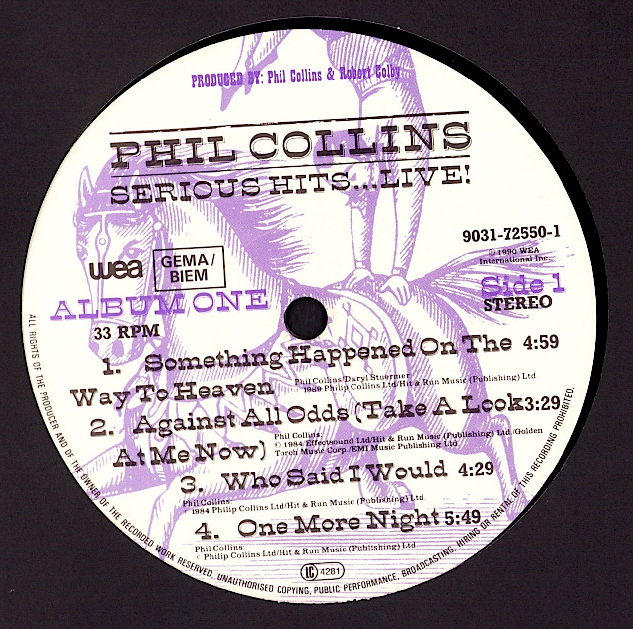 Phil Collins – Serious Hits...Live! Vinyl 2LP