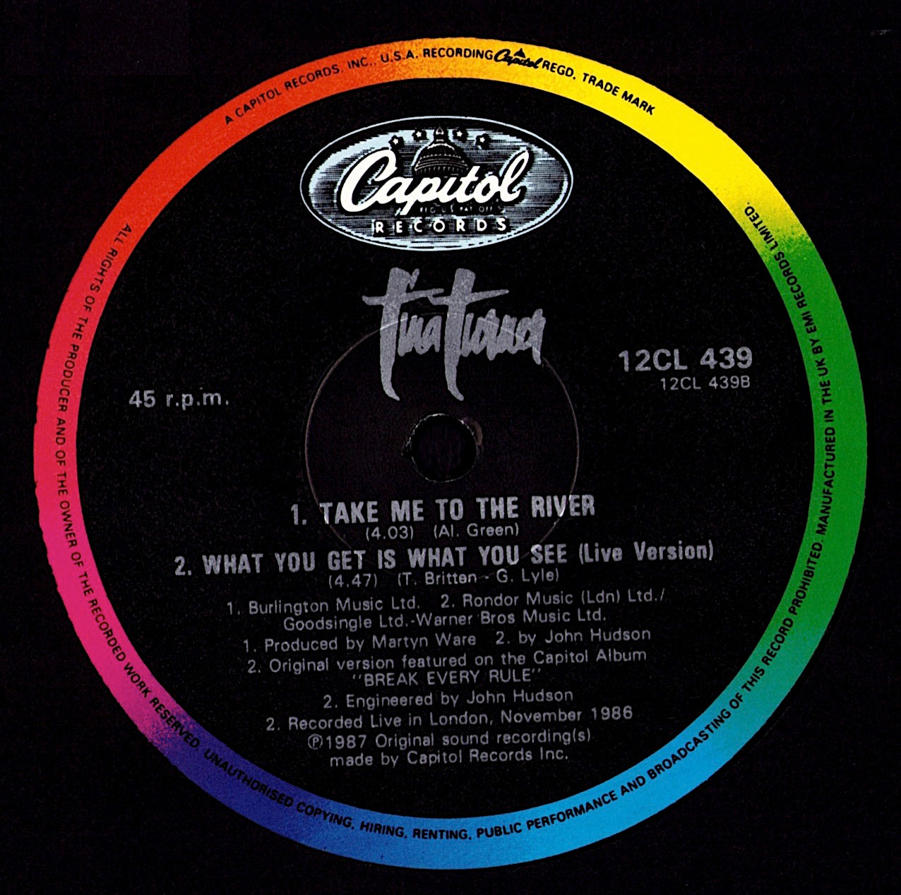 Tina Turner – What You Get Is What You See (2 x Vinyl 12" Maxi-Single)