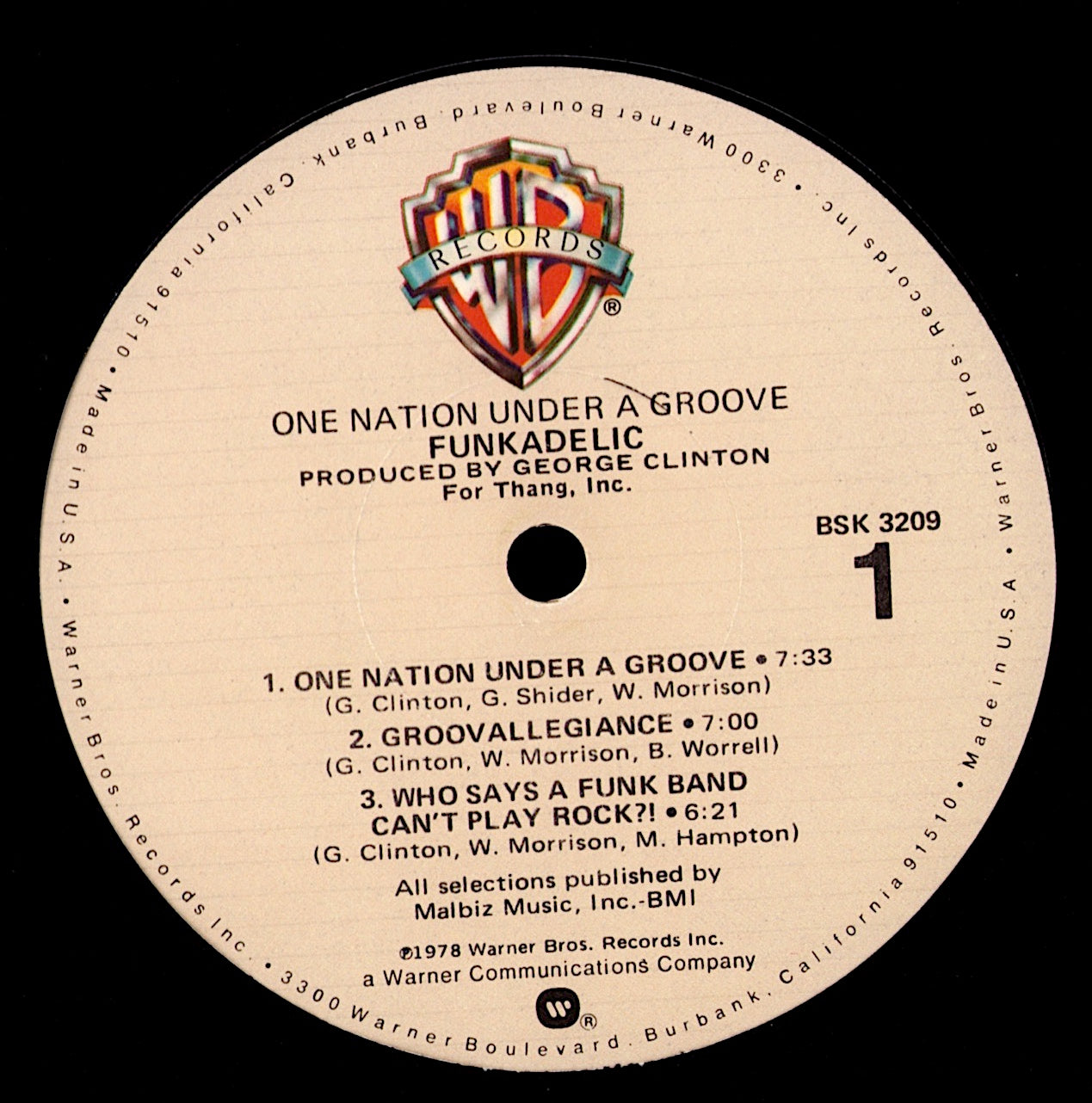 Funkadelic - One Nation Under A Groove Vinyl LP + 7" EP Kopie
