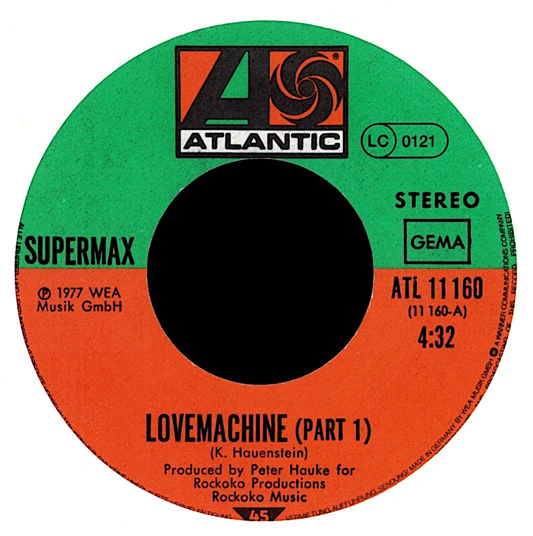 Supermax – Love Machine Part I & II 7" Vinyl Single