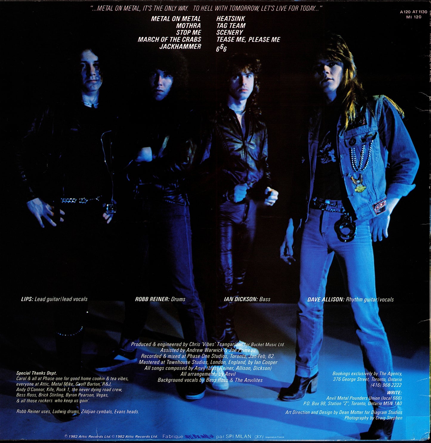 Anvil - Metal On Metal (Vinyl LP | France Original | 1982)