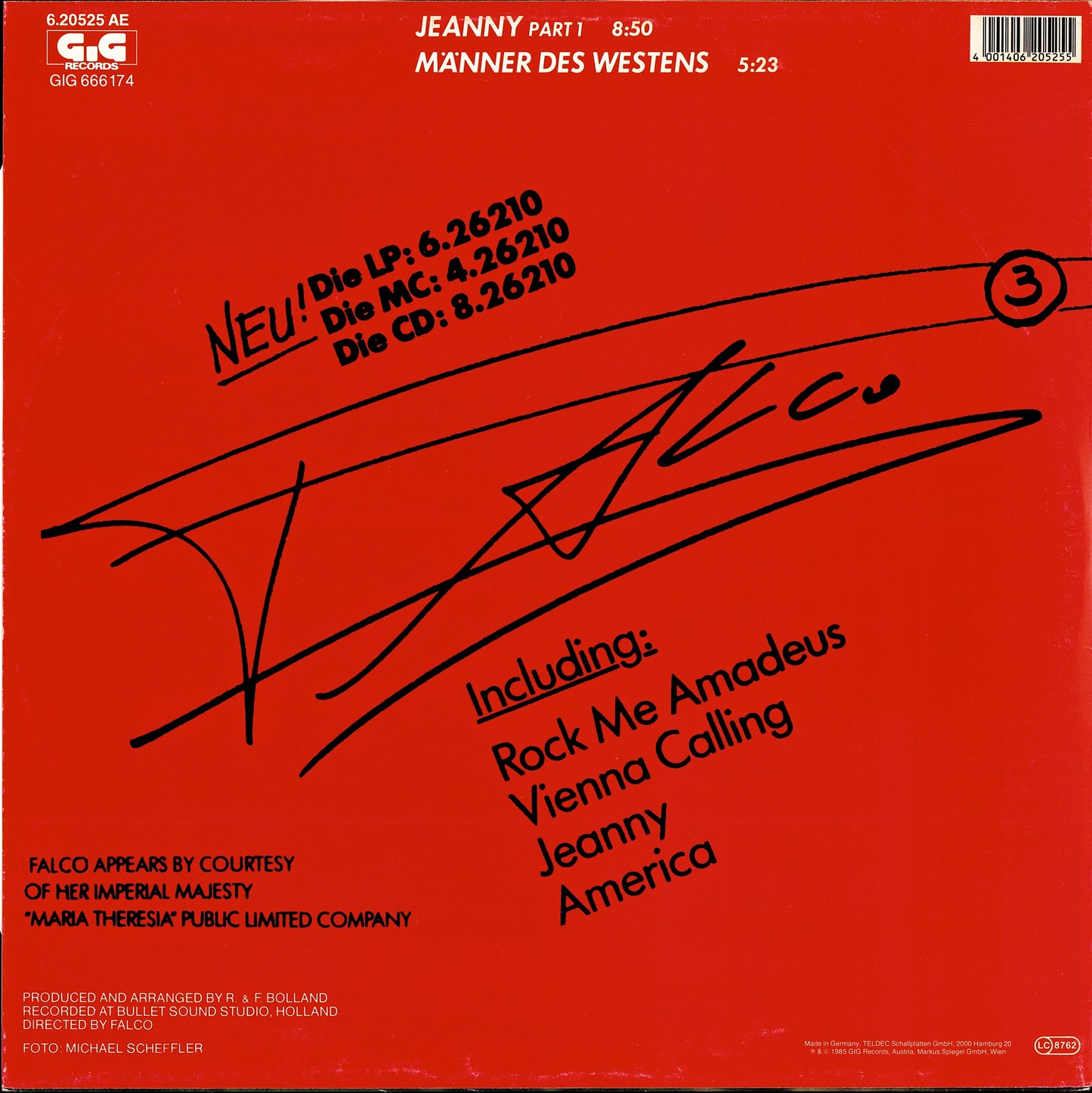 Falco – Jeanny Part 1 Vinyl 12" Maxi-Single