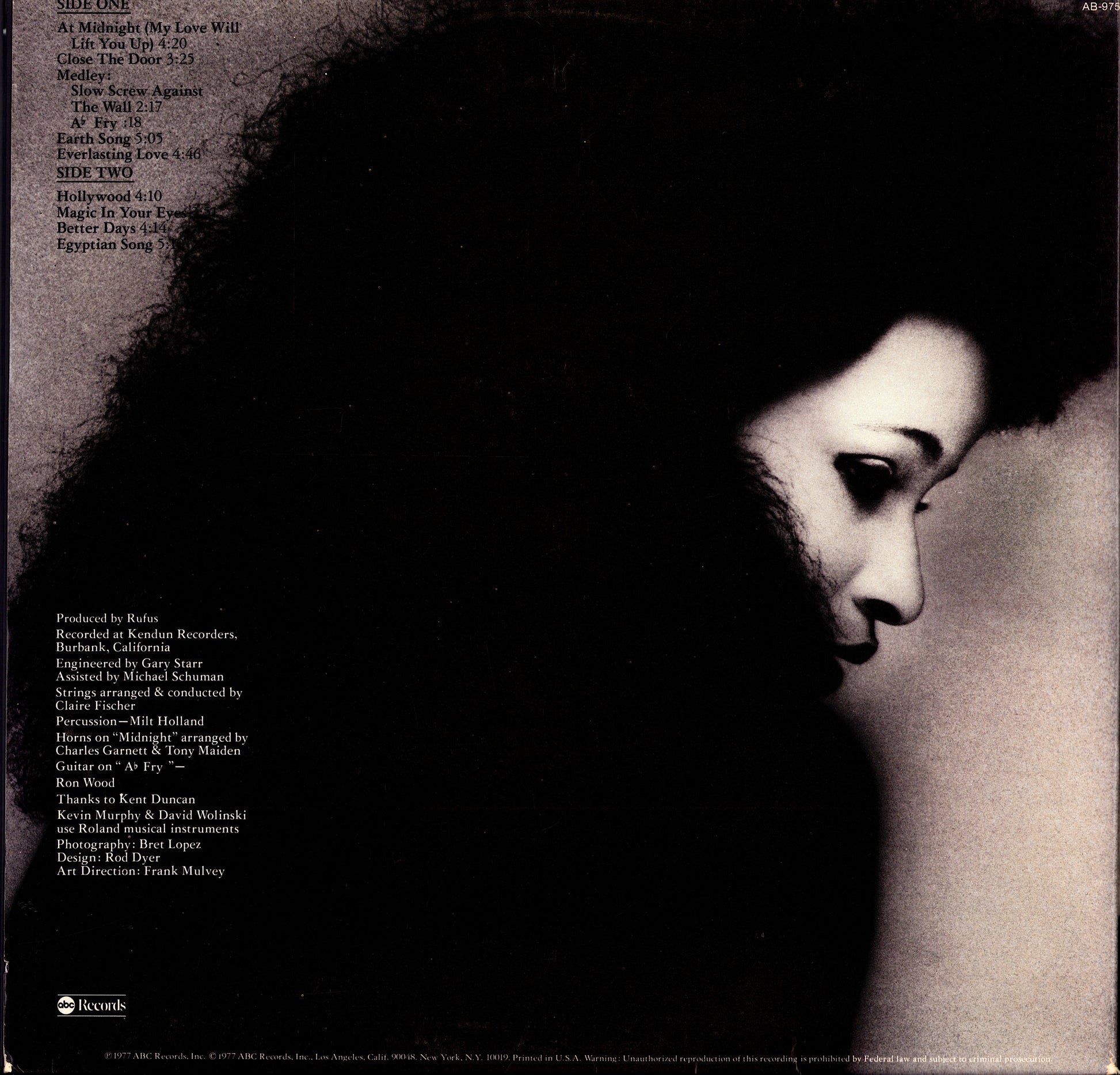 Rufus Featuring Chaka Khan - Ask Rufus Vinyl LP + Poster