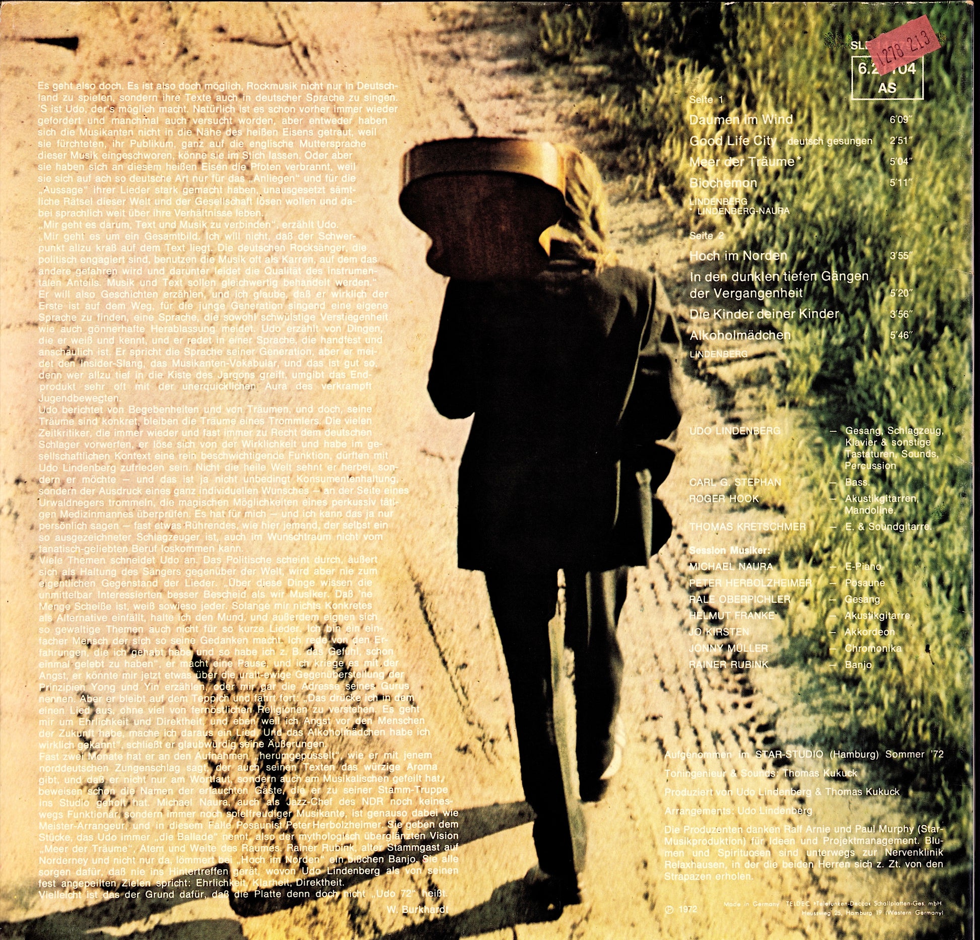 Udo Lindenberg – Daumen Im Wind Viny LP